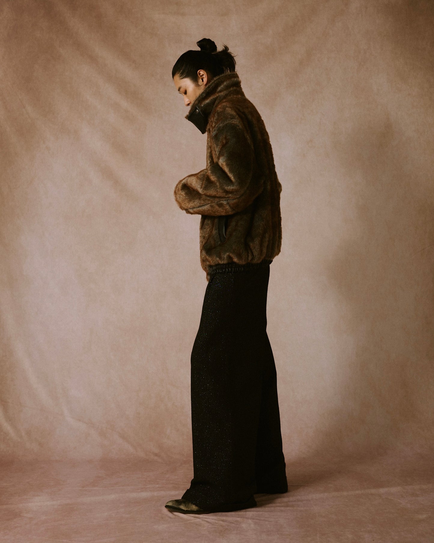 leather/fur faux reversible flight jacket (発送予定:2025年11月上旬~)
