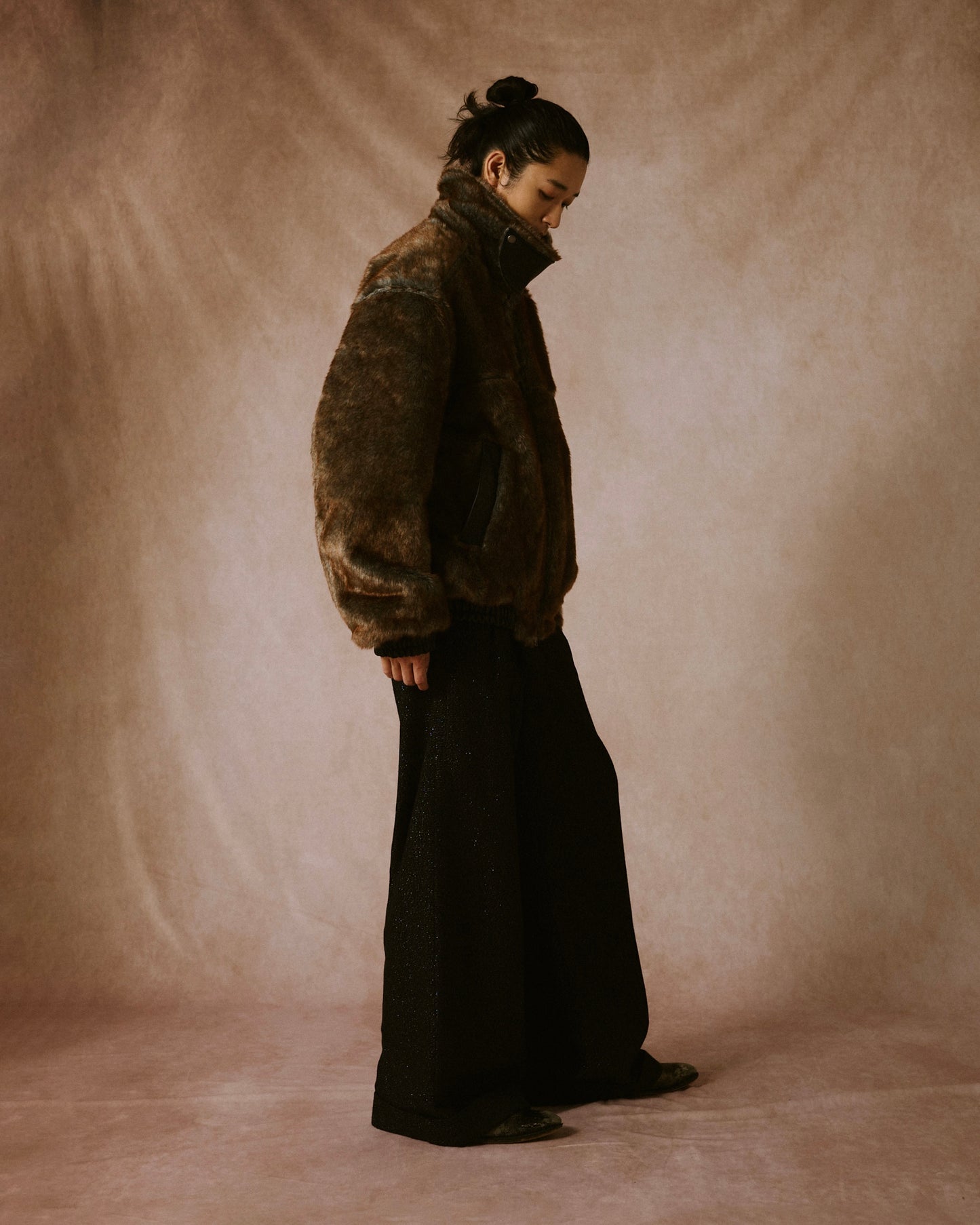 leather/fur faux reversible flight jacket (発送予定:2025年11月上旬~)