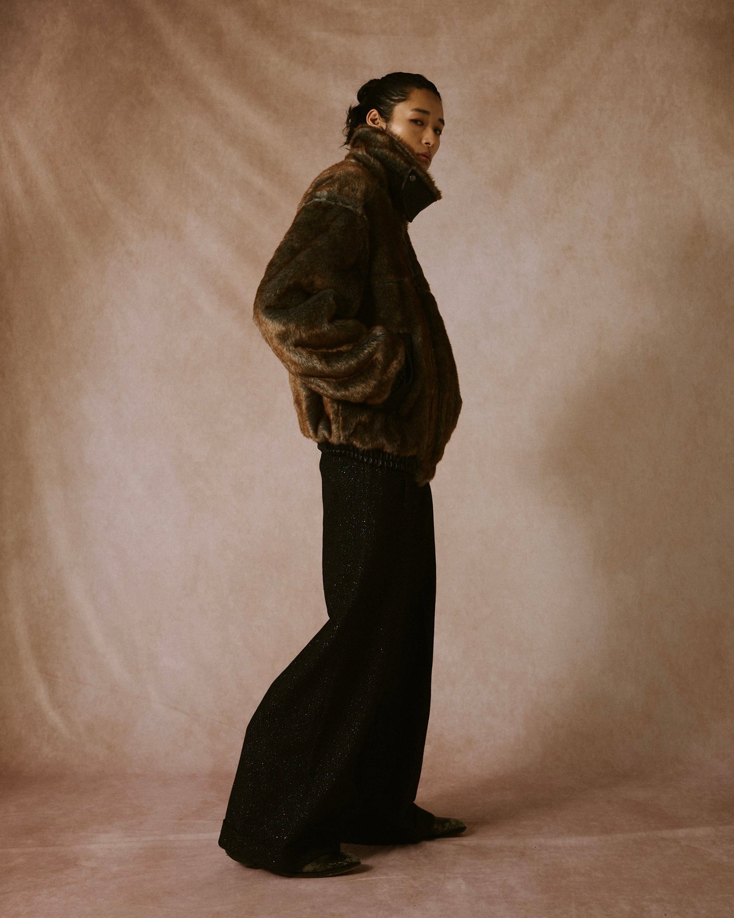 leather/fur faux reversible flight jacket (発送予定:2025年11月上旬~)