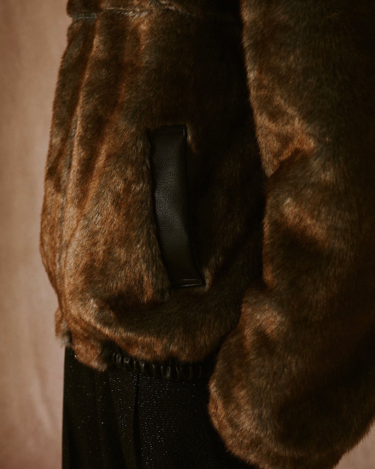 leather/fur faux reversible flight jacket (発送予定:2025年11月上旬~)