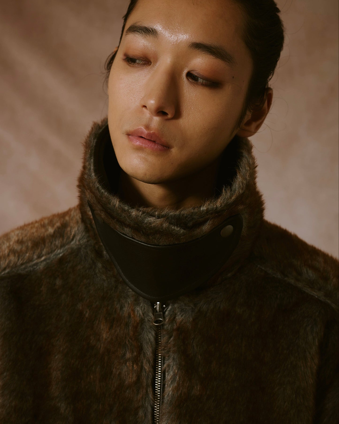leather/fur faux reversible flight jacket (発送予定:2025年11月上旬~)
