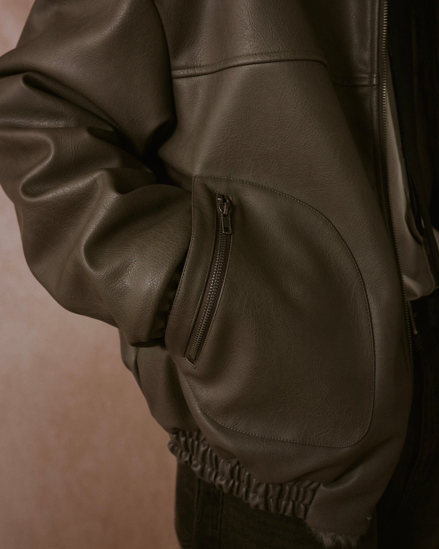 leather/fur faux reversible flight jacket (発送予定:2025年11月上旬~)