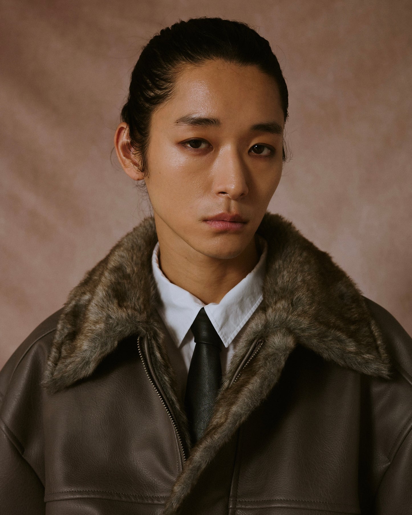 leather/fur faux reversible flight jacket (発送予定:2025年11月上旬~)