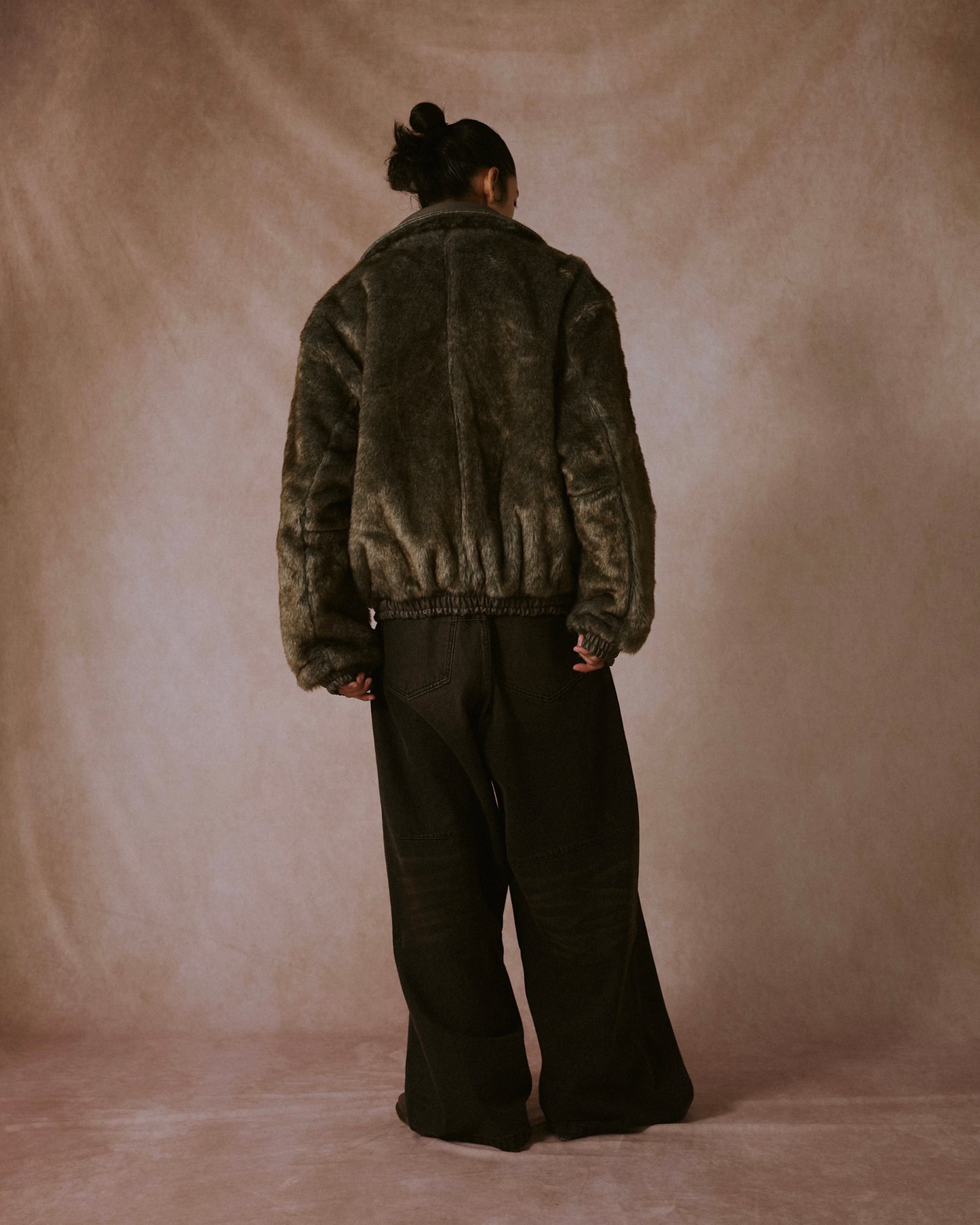 leather/fur faux reversible flight jacket (発送予定:2025年11月上旬~)