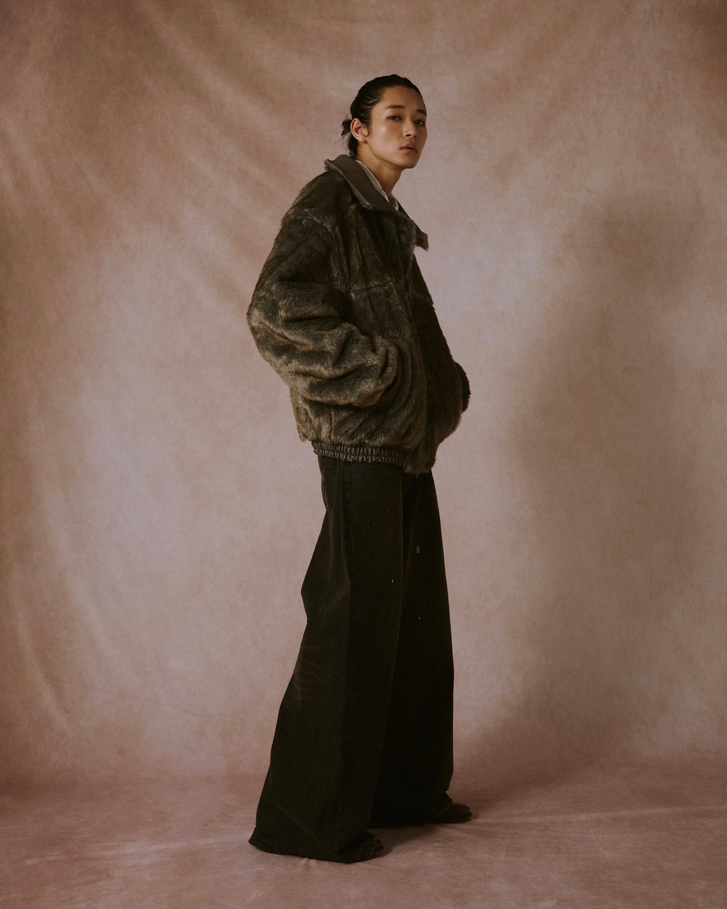 leather/fur faux reversible flight jacket (発送予定:2025年11月上旬~)