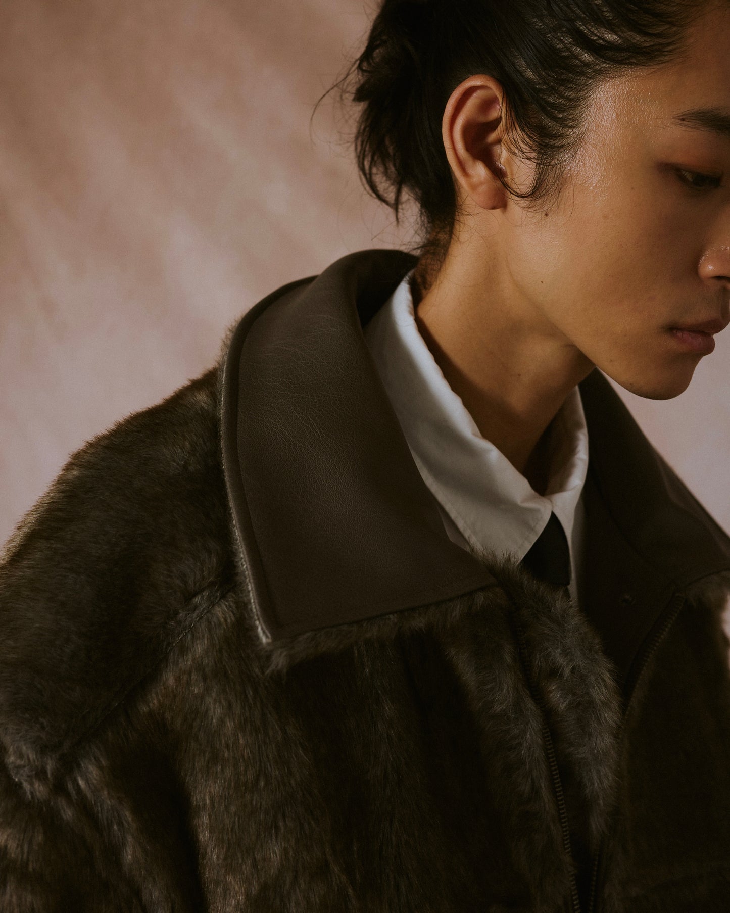 leather/fur faux reversible flight jacket (発送予定:2025年11月上旬~)