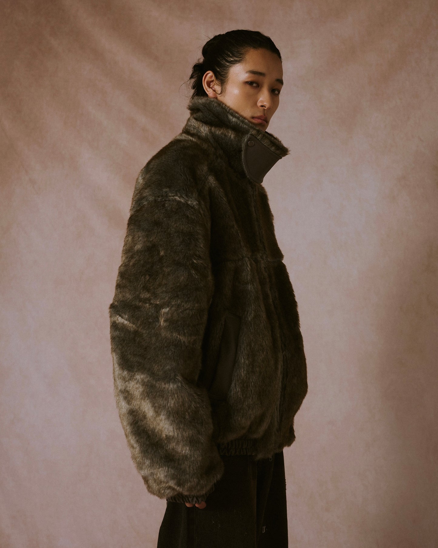 leather/fur faux reversible flight jacket (発送予定:2025年11月上旬~)