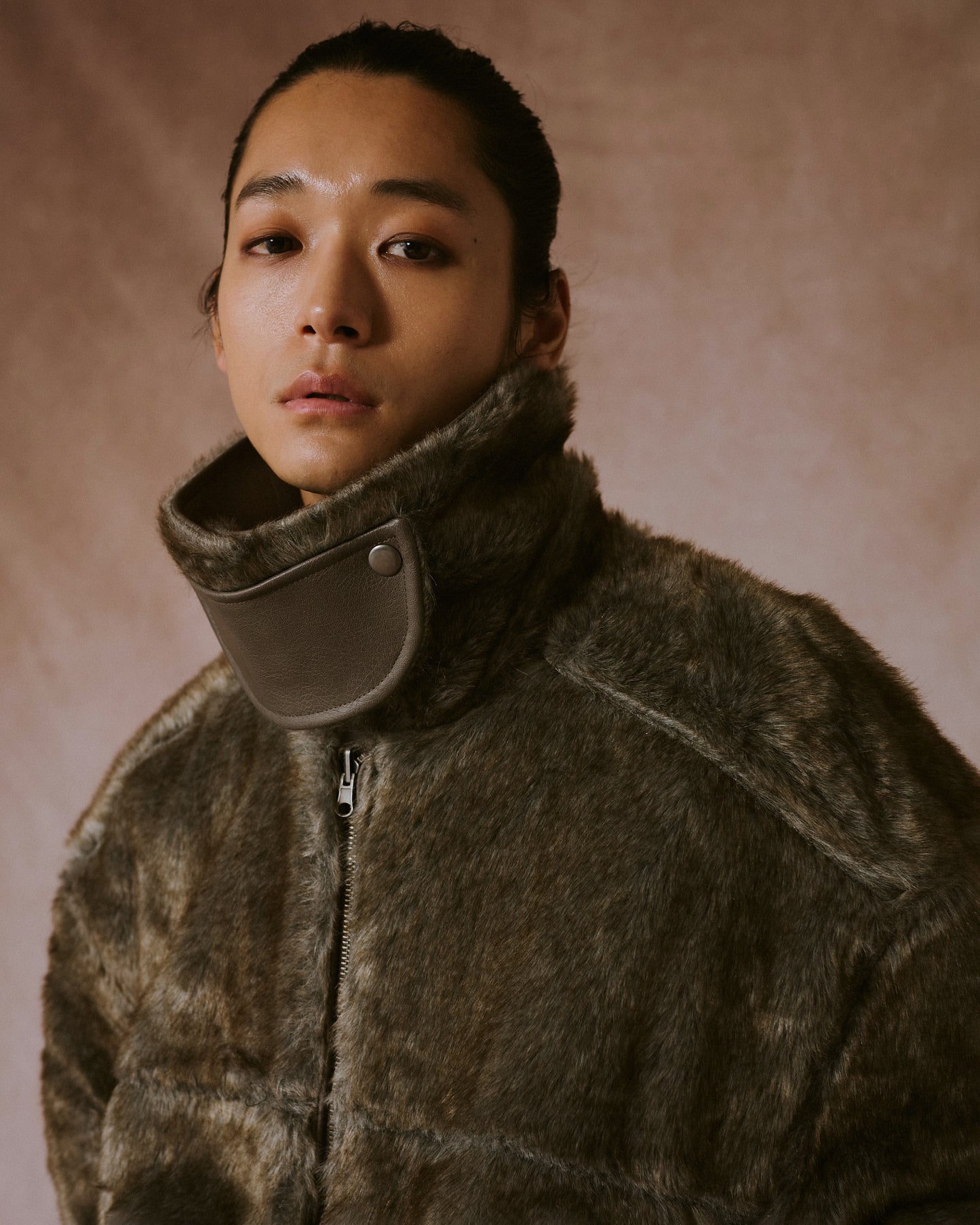 leather/fur faux reversible flight jacket (発送予定:2025年11月上旬~)