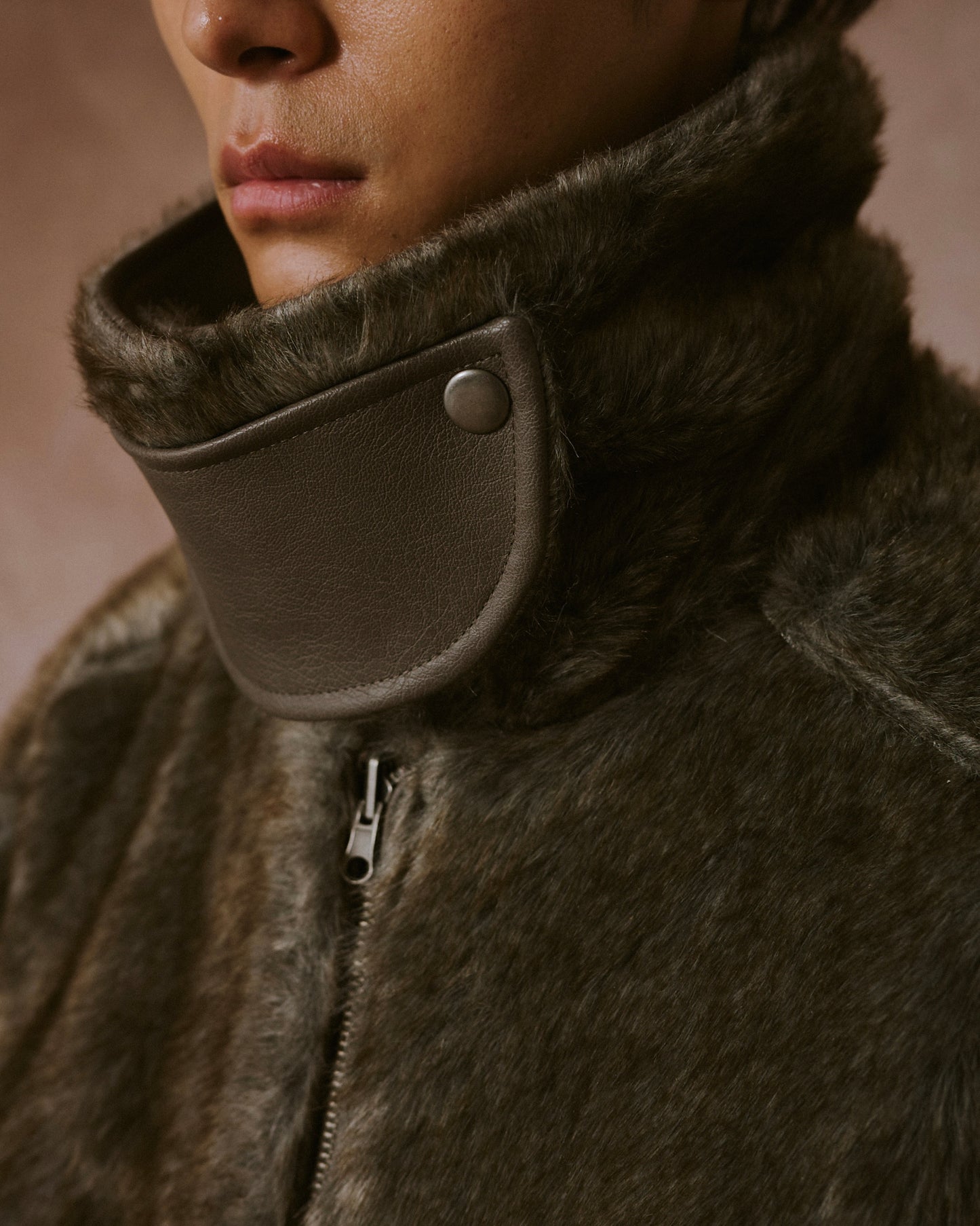 leather/fur faux reversible flight jacket (発送予定:2025年11月上旬~)