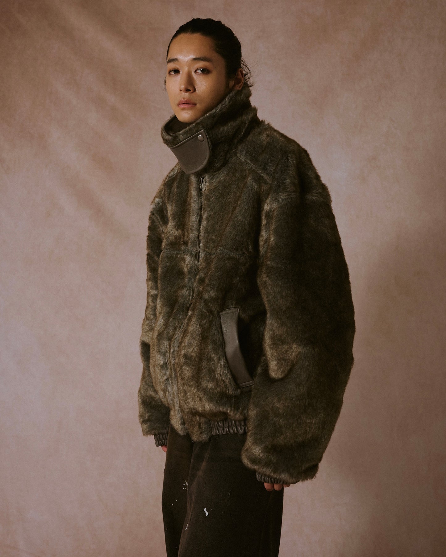 leather/fur faux reversible flight jacket (発送予定:2025年11月上旬~)