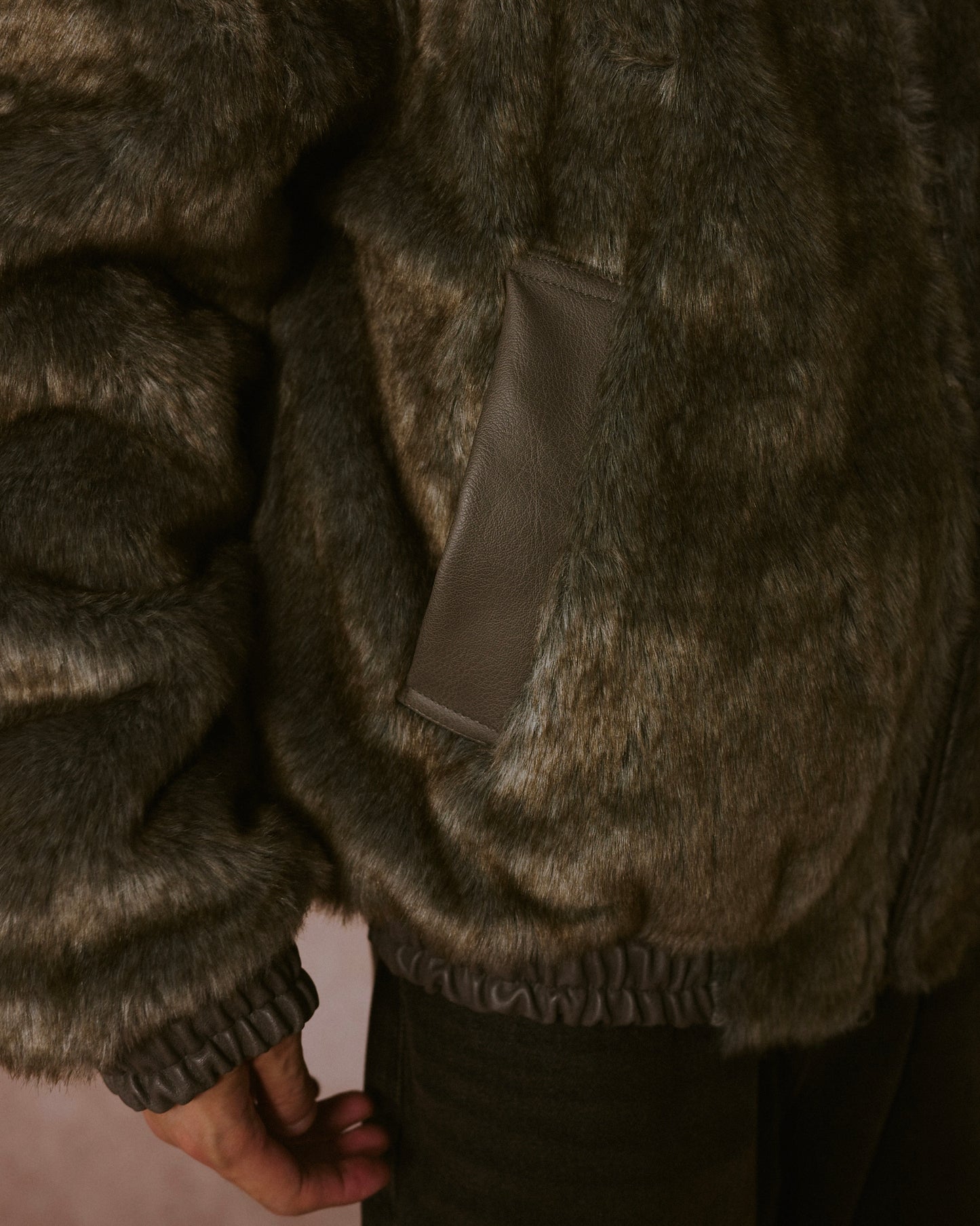 leather/fur faux reversible flight jacket (発送予定:2025年11月上旬~)