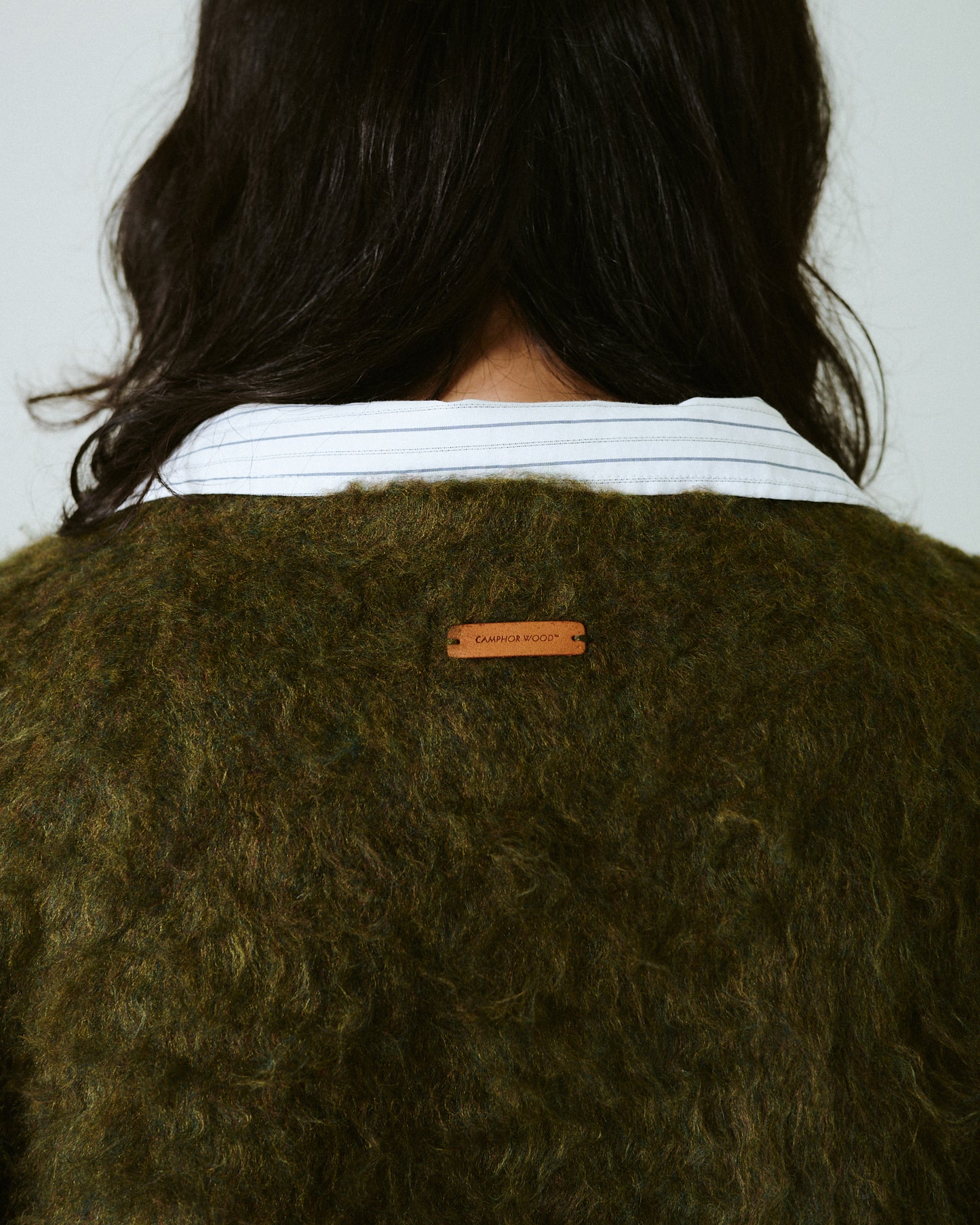 mohair touch super shaggy cardigan
