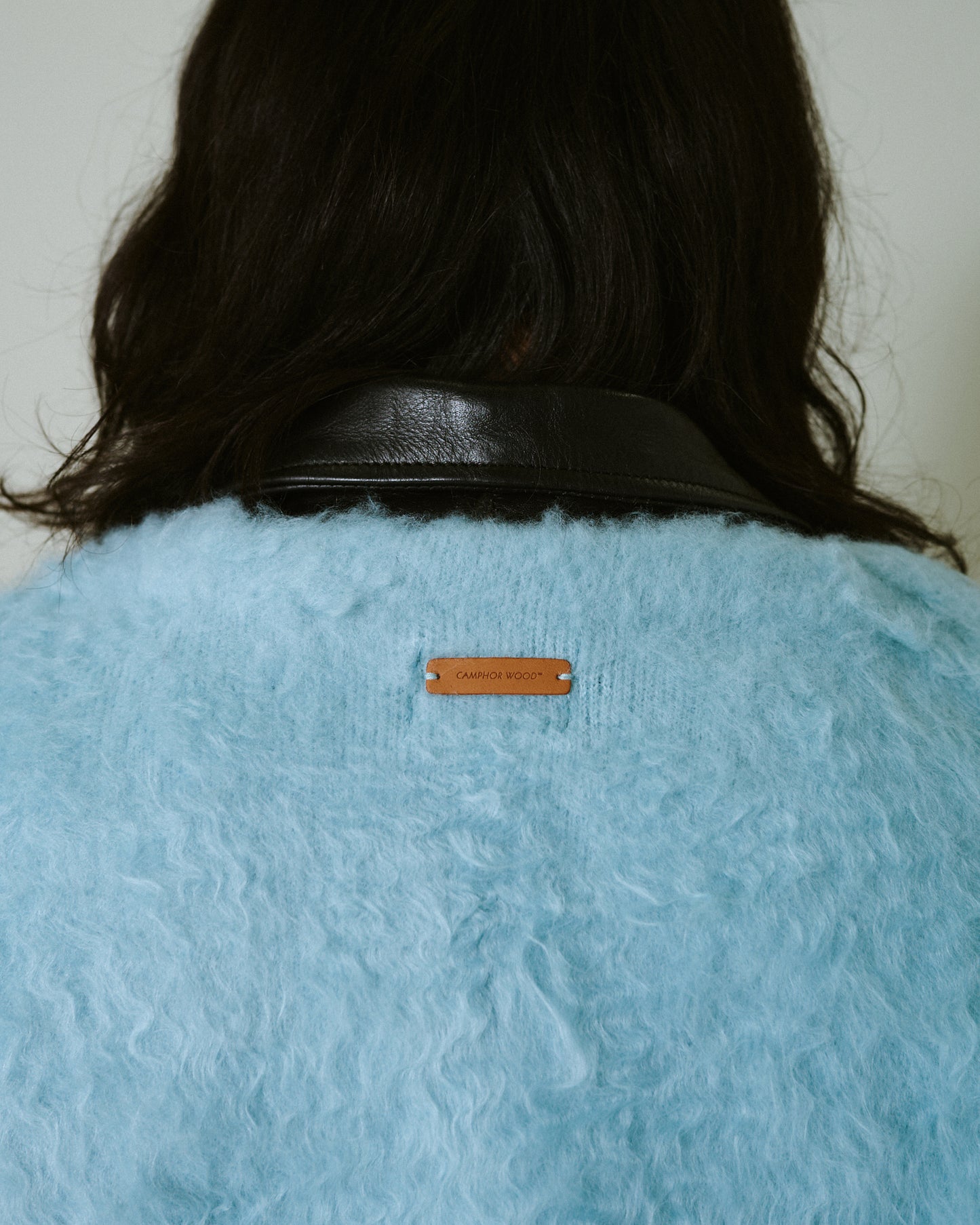 mohair touch super shaggy cardigan