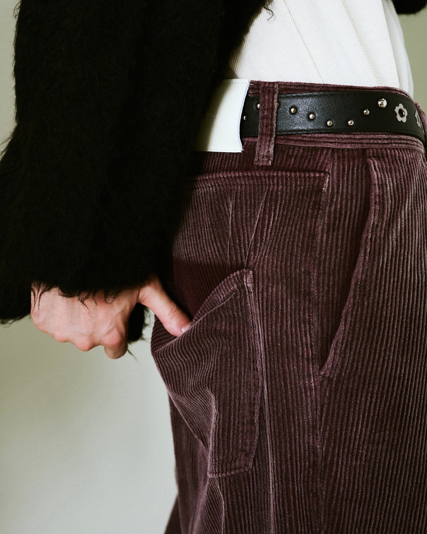 super baggy faded corduroy trousers