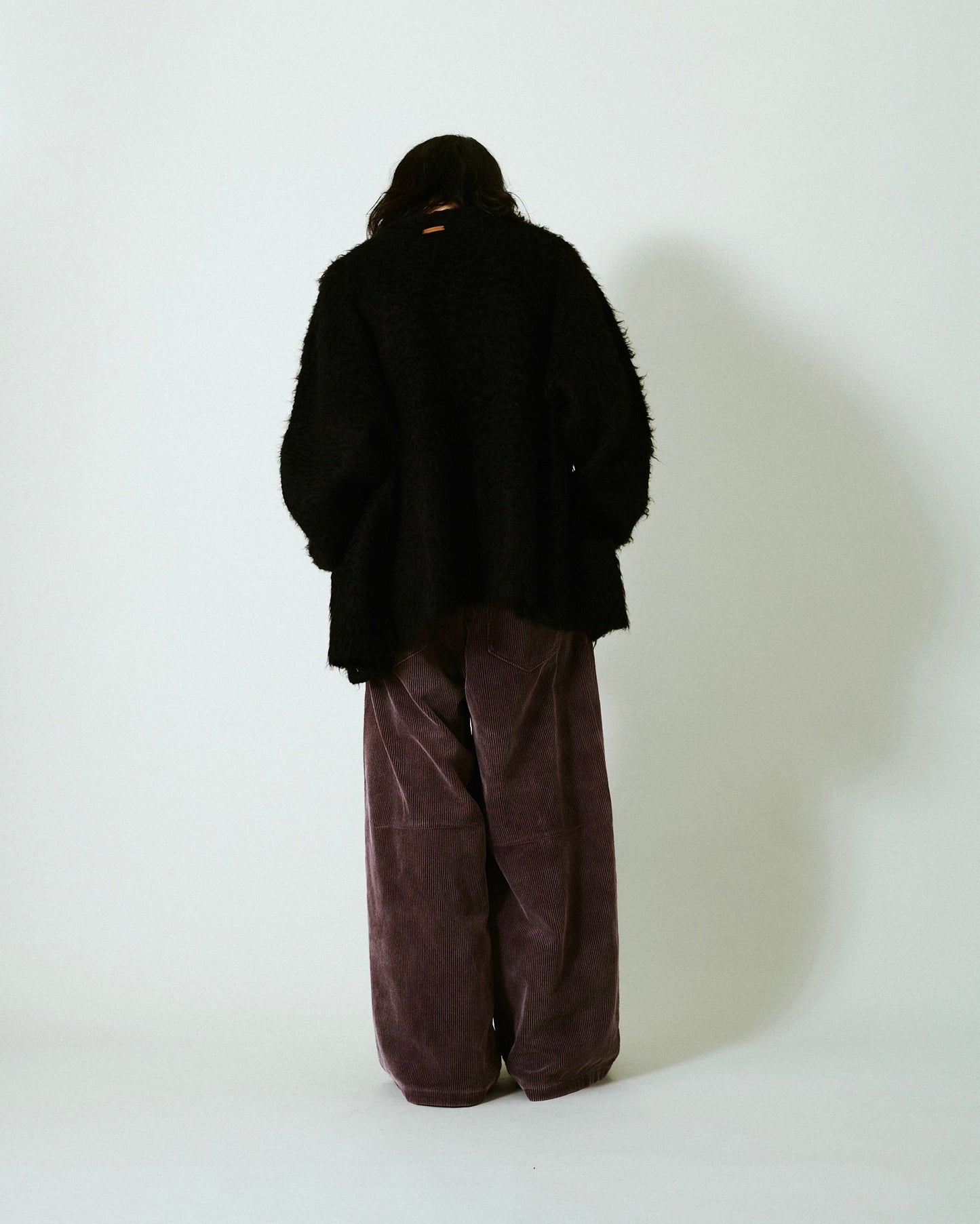 super baggy faded corduroy trousers