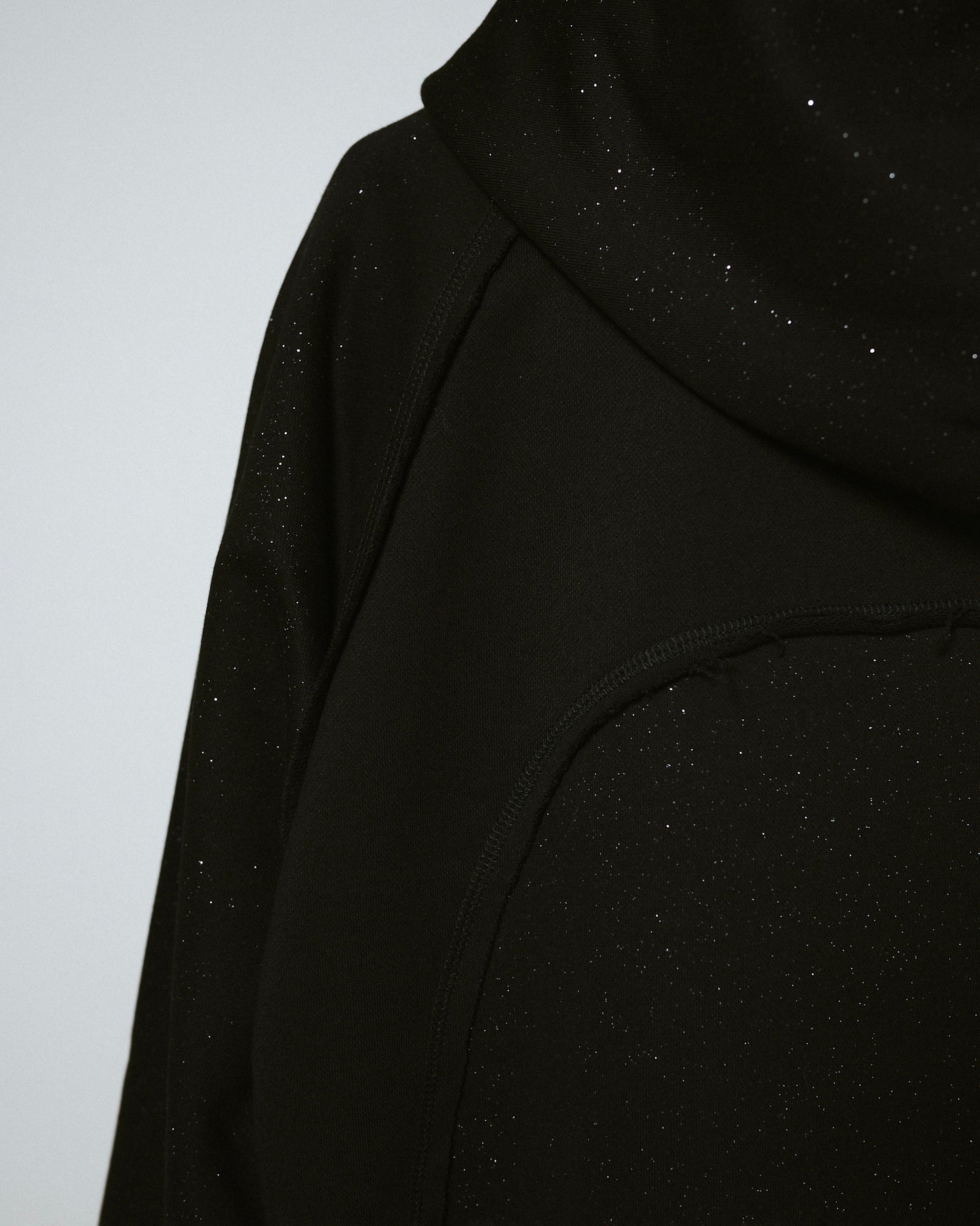 Glitter Seam Double-Zip Hoodie