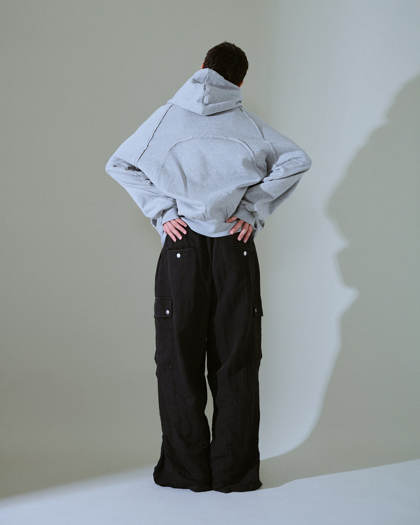 Glitter Seam Double-Zip Hoodie