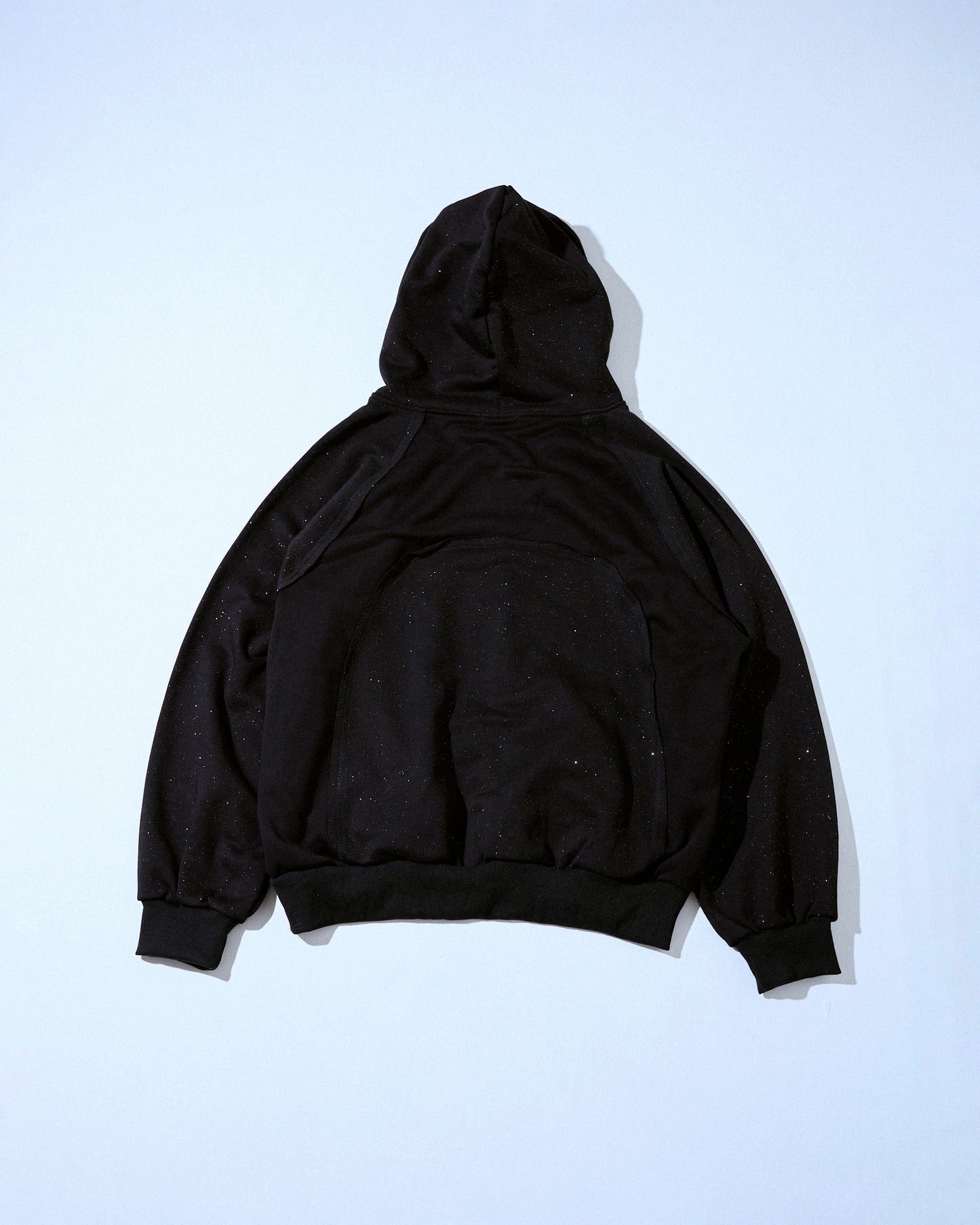 Glitter Seam Double-Zip Hoodie