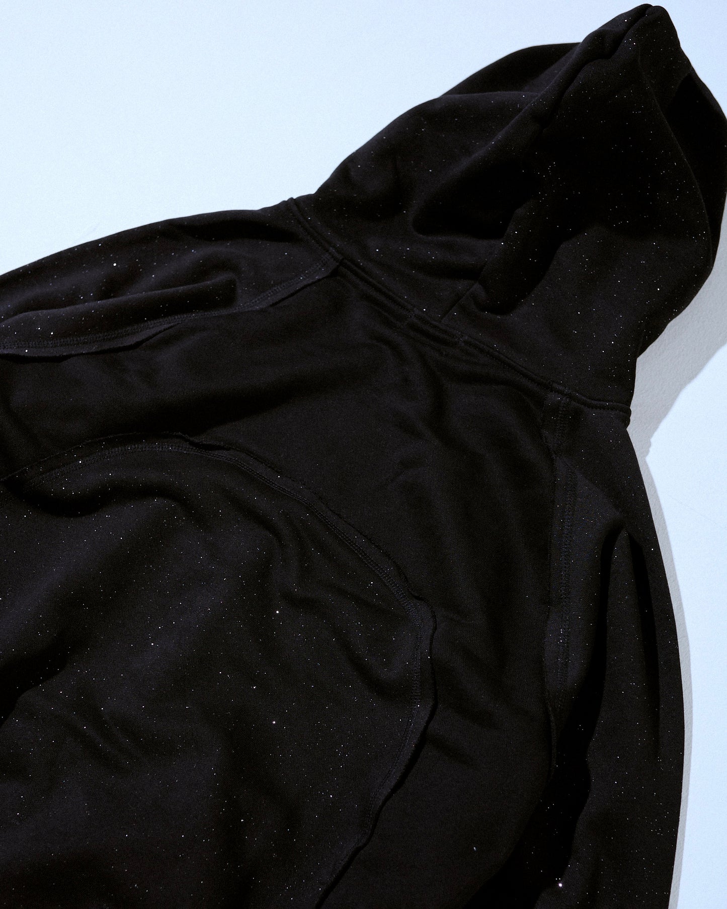 Glitter Seam Double-Zip Hoodie
