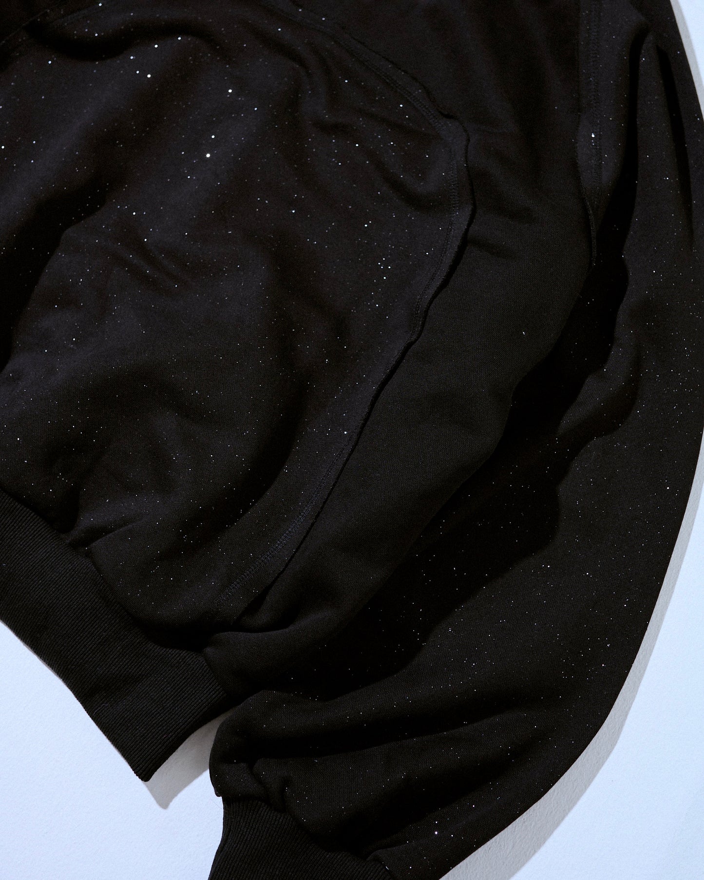 Glitter Seam Double-Zip Hoodie