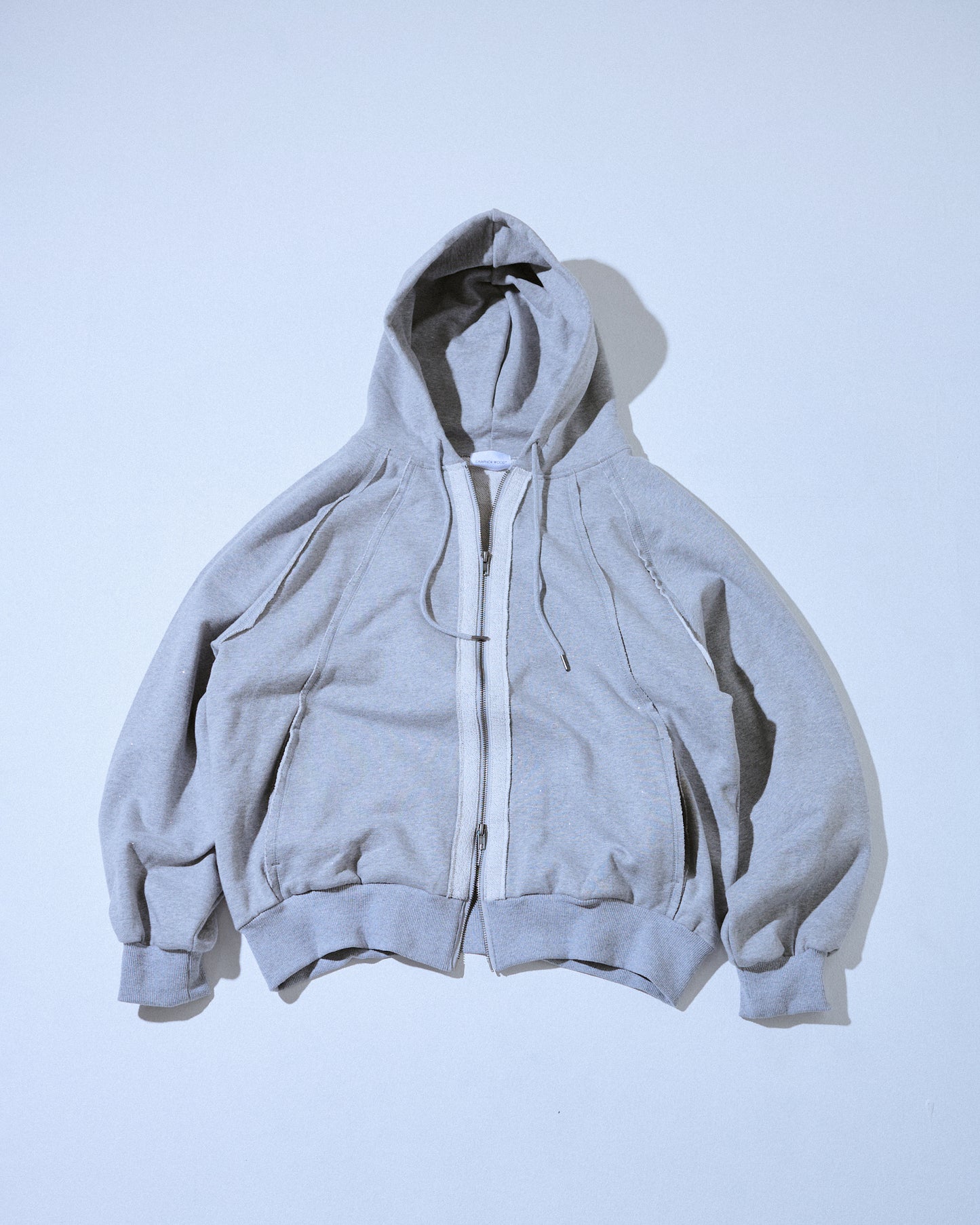 Glitter Seam Double-Zip Hoodie