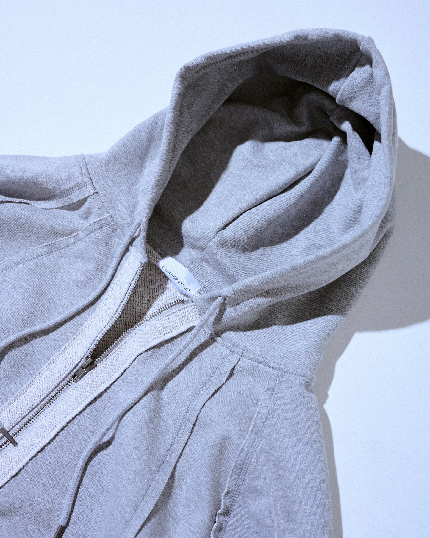 Glitter Seam Double-Zip Hoodie