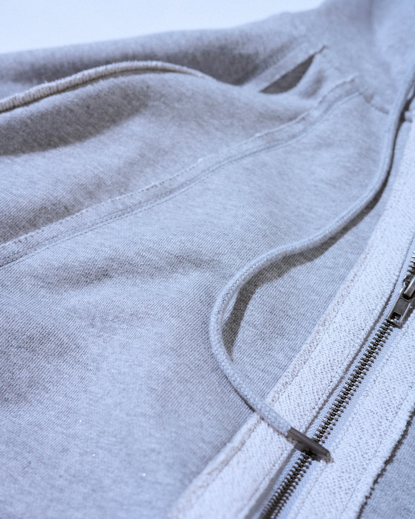 Glitter Seam Double-Zip Hoodie