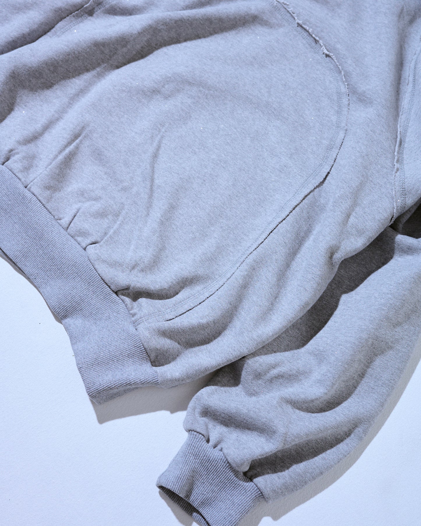 Glitter Seam Double-Zip Hoodie