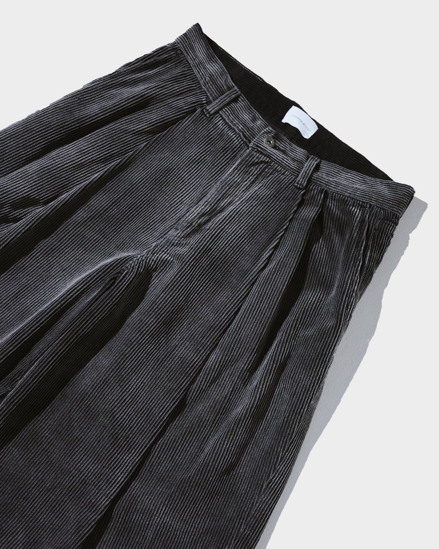 super baggy faded corduroy trousers