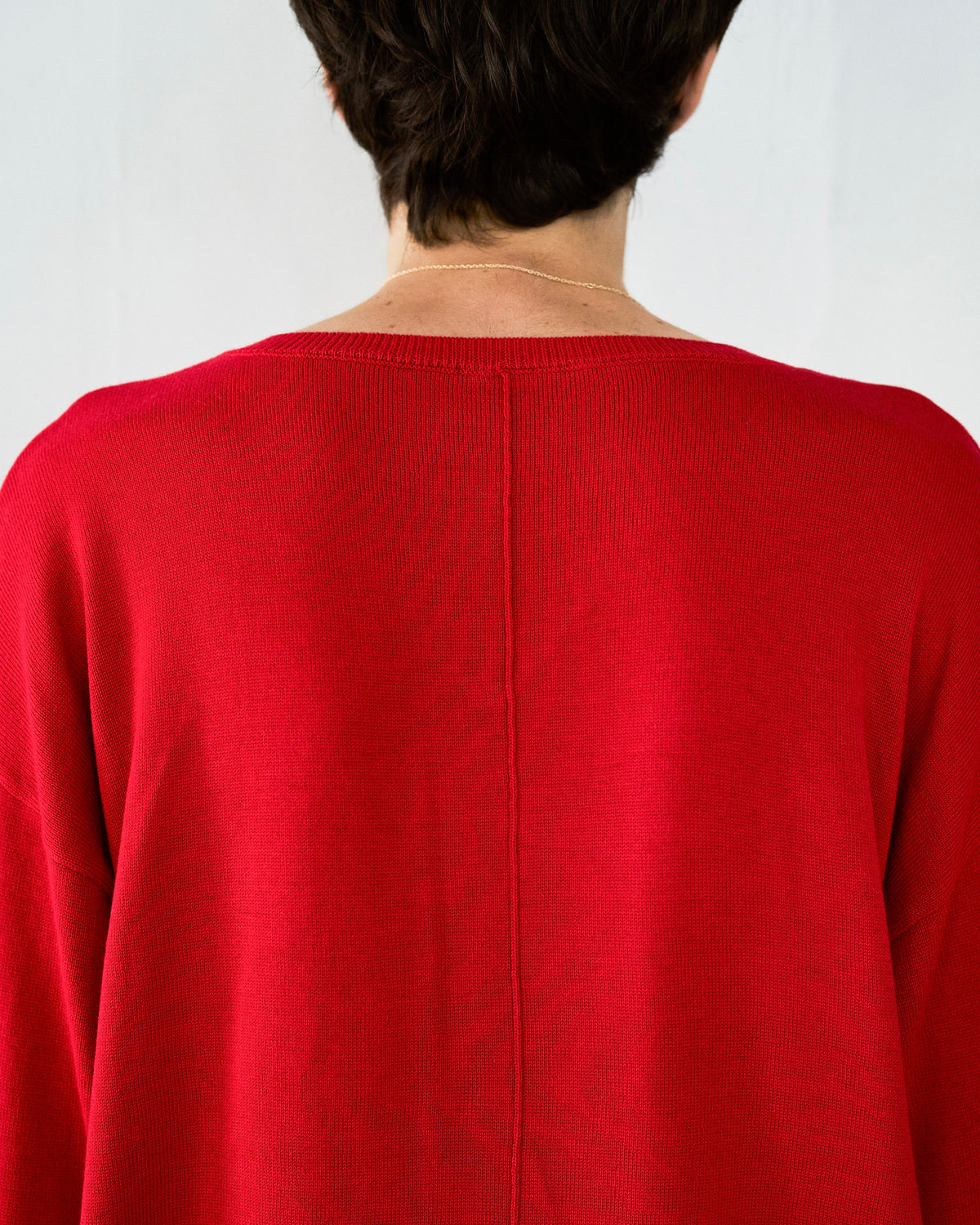 DOUBLE LAYERED V-NECK SWEATER