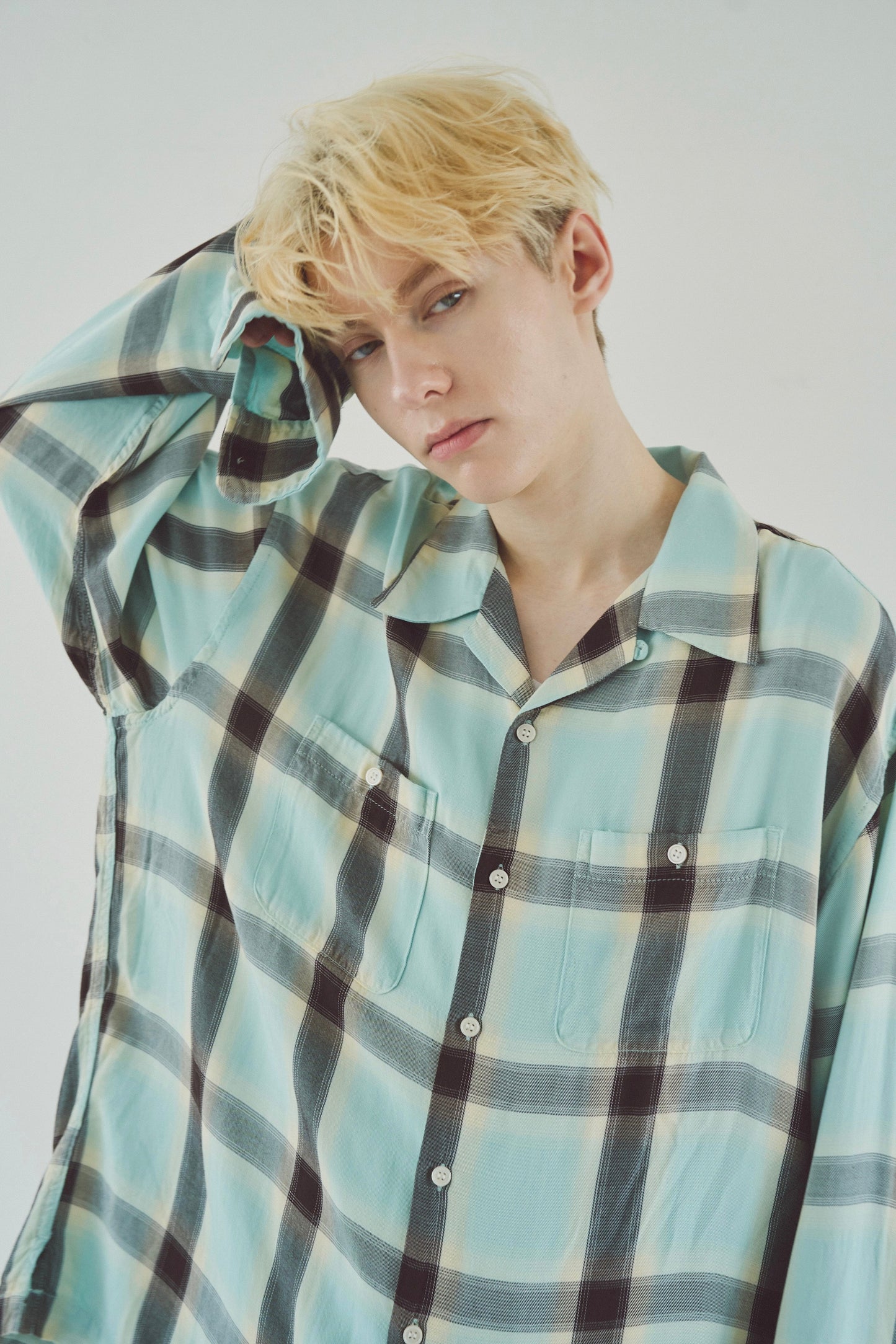 Rayon ombre original check shirts