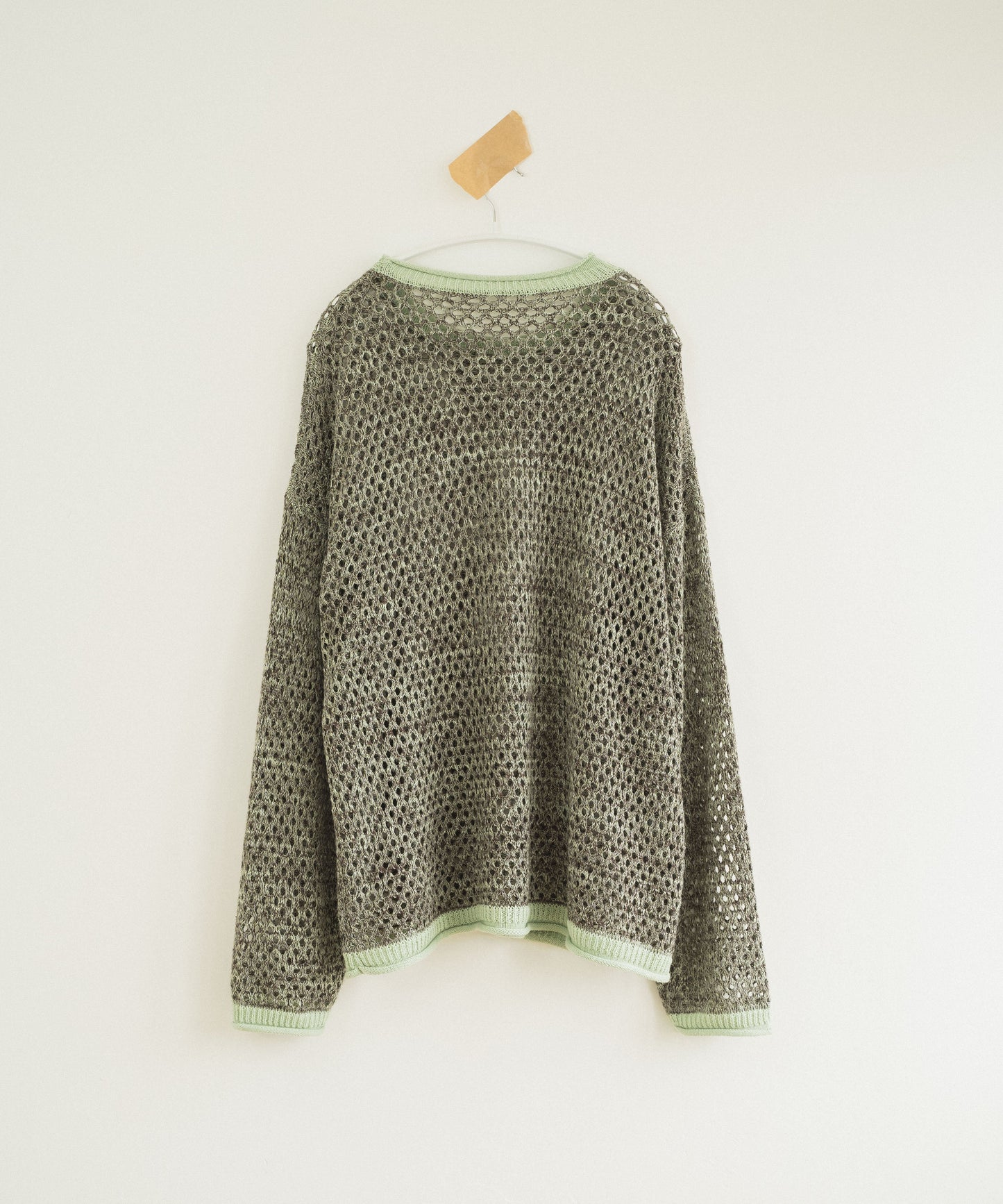 mech knit bicolor tops