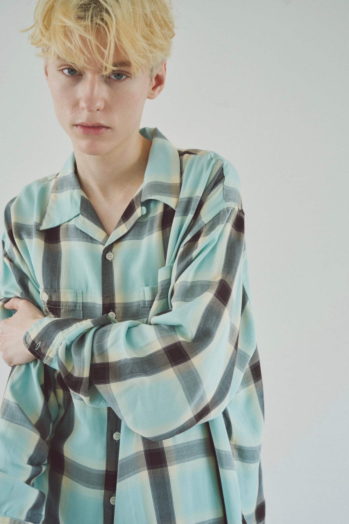 Rayon ombre original check shirts