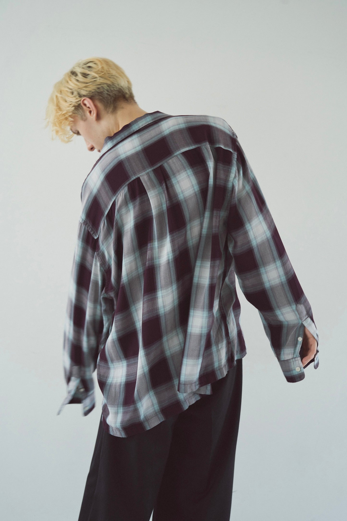 Rayon ombre original check shirts