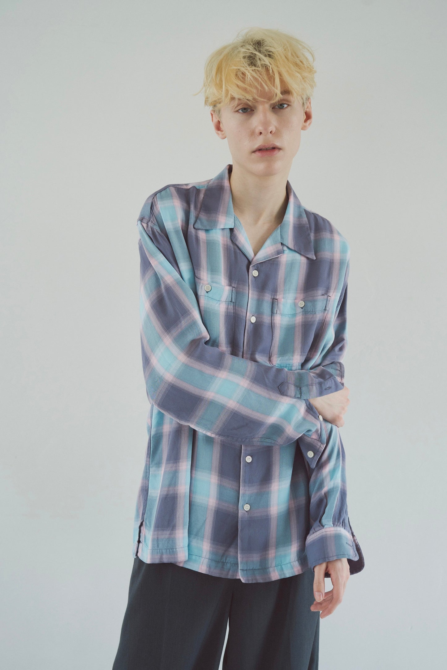 Rayon ombre original check shirts