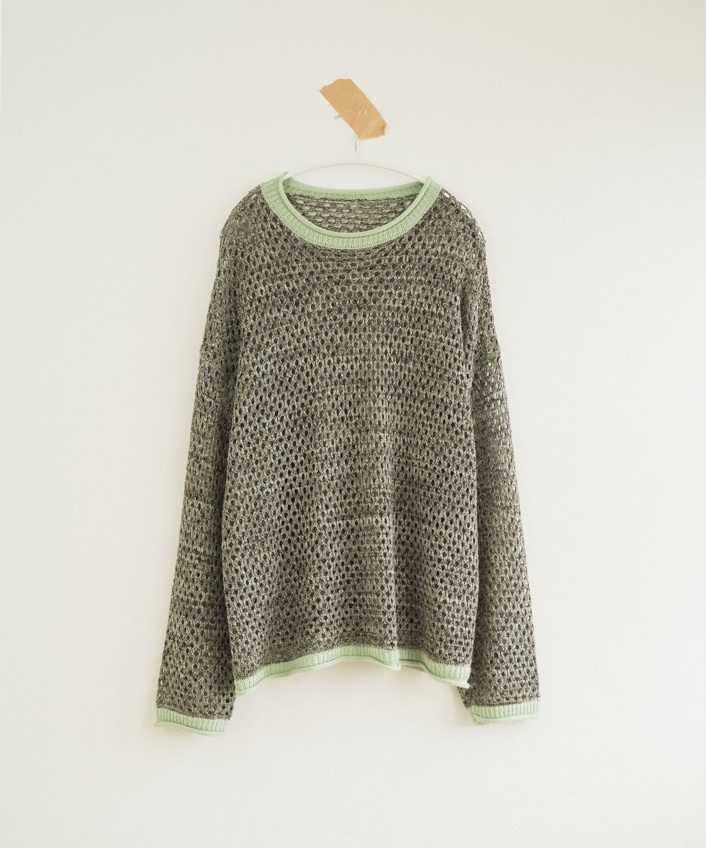 mech knit bicolor tops