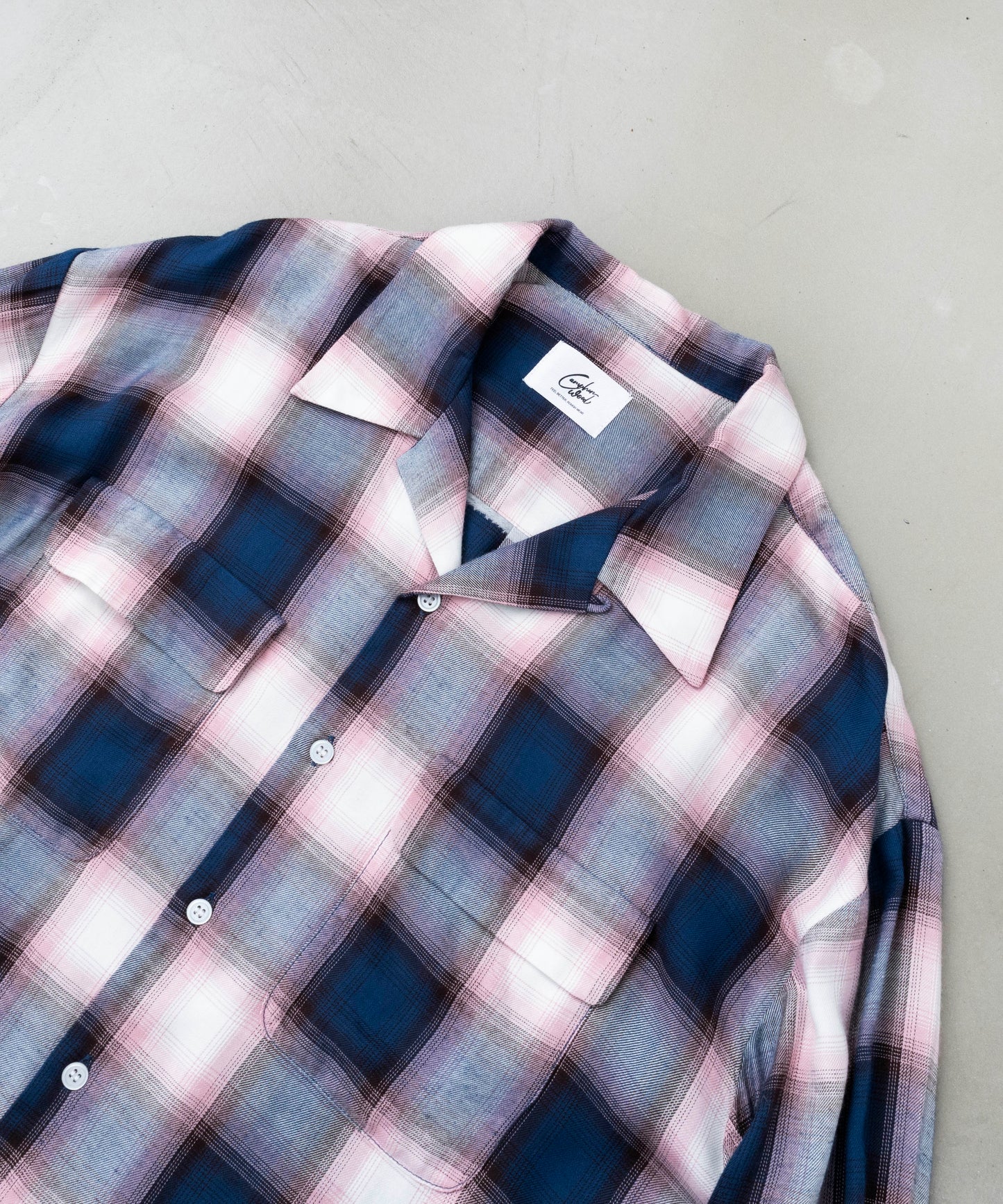 Rayon ombre check shirts