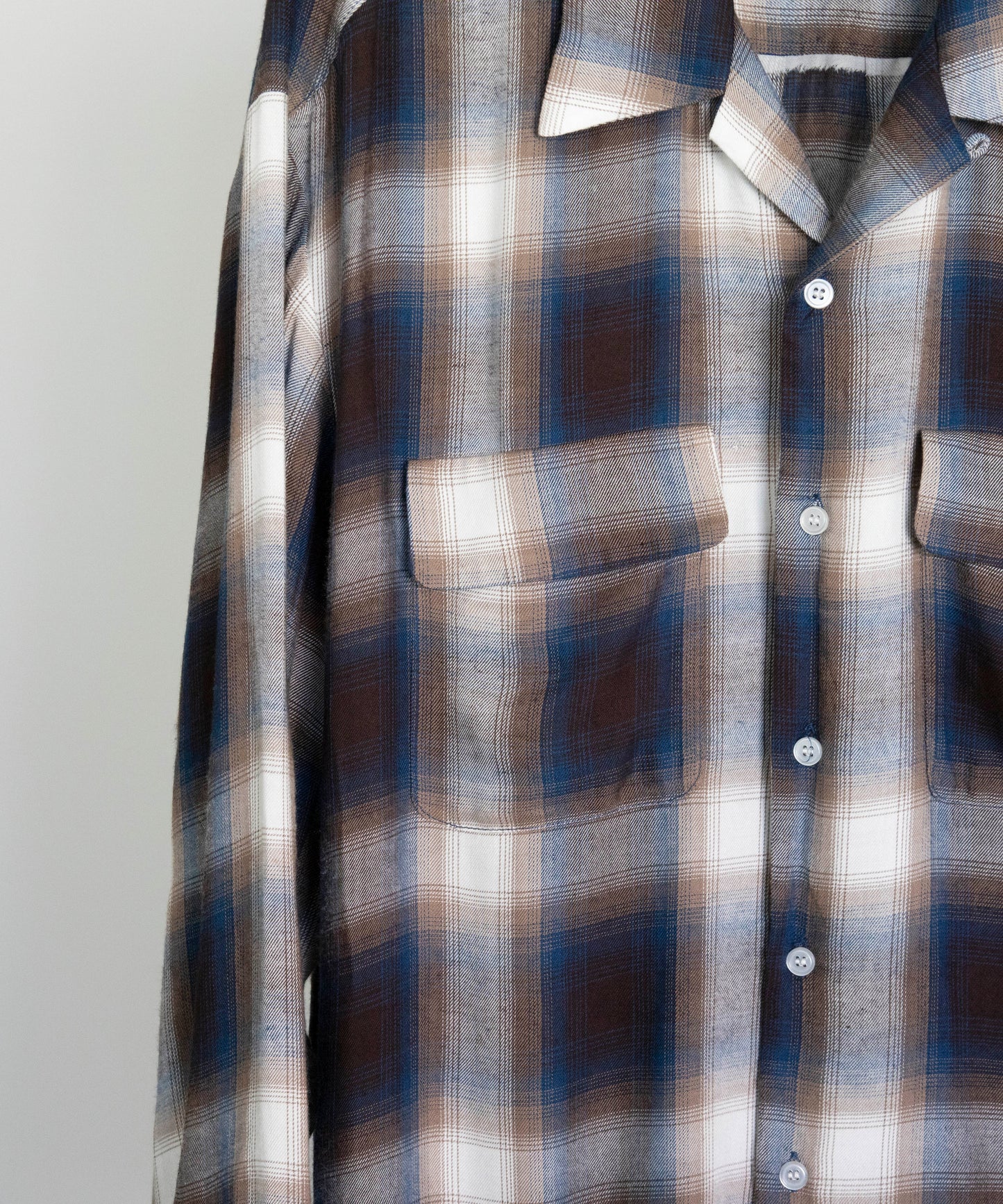 Rayon ombre check shirts