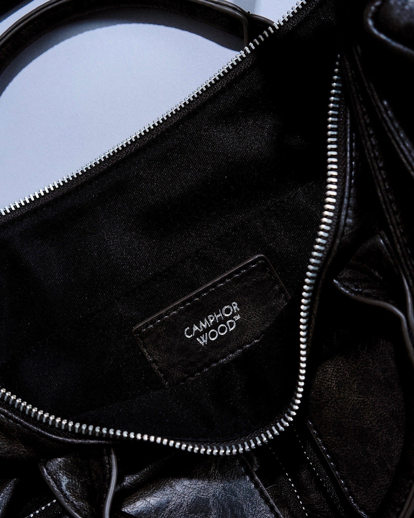 faux leather multi pocket shoulder bag