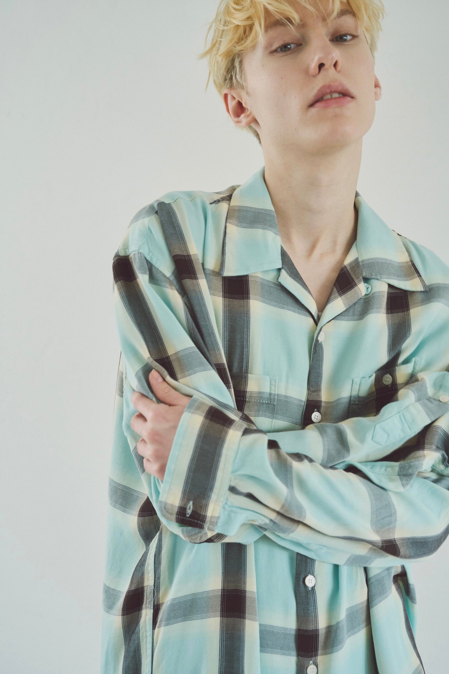 Rayon ombre original check shirts