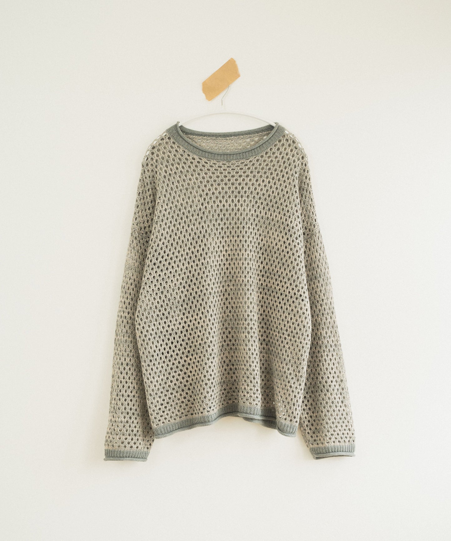 mech knit bicolor tops