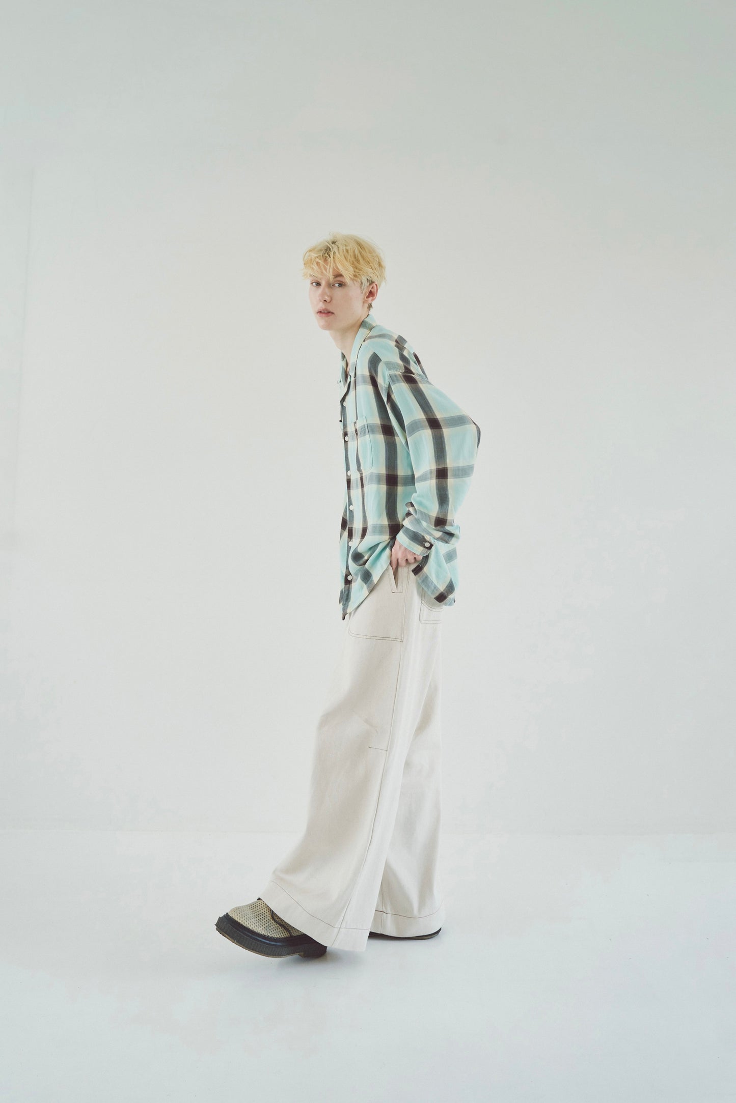 Rayon ombre original check shirts