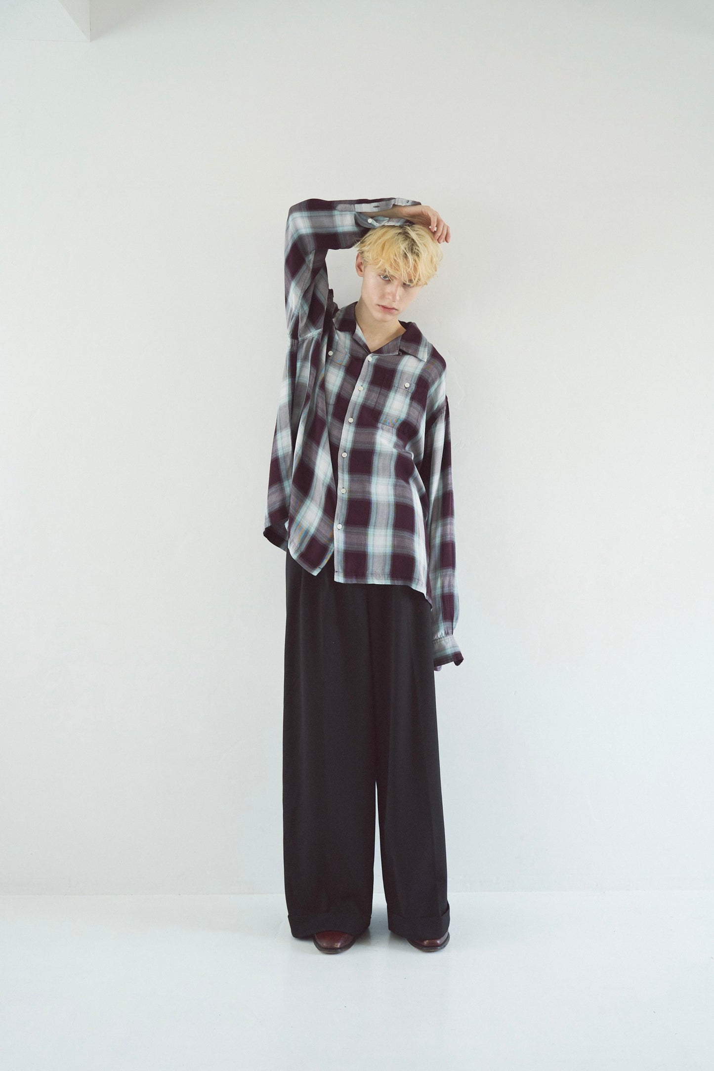 Rayon ombre original check shirts
