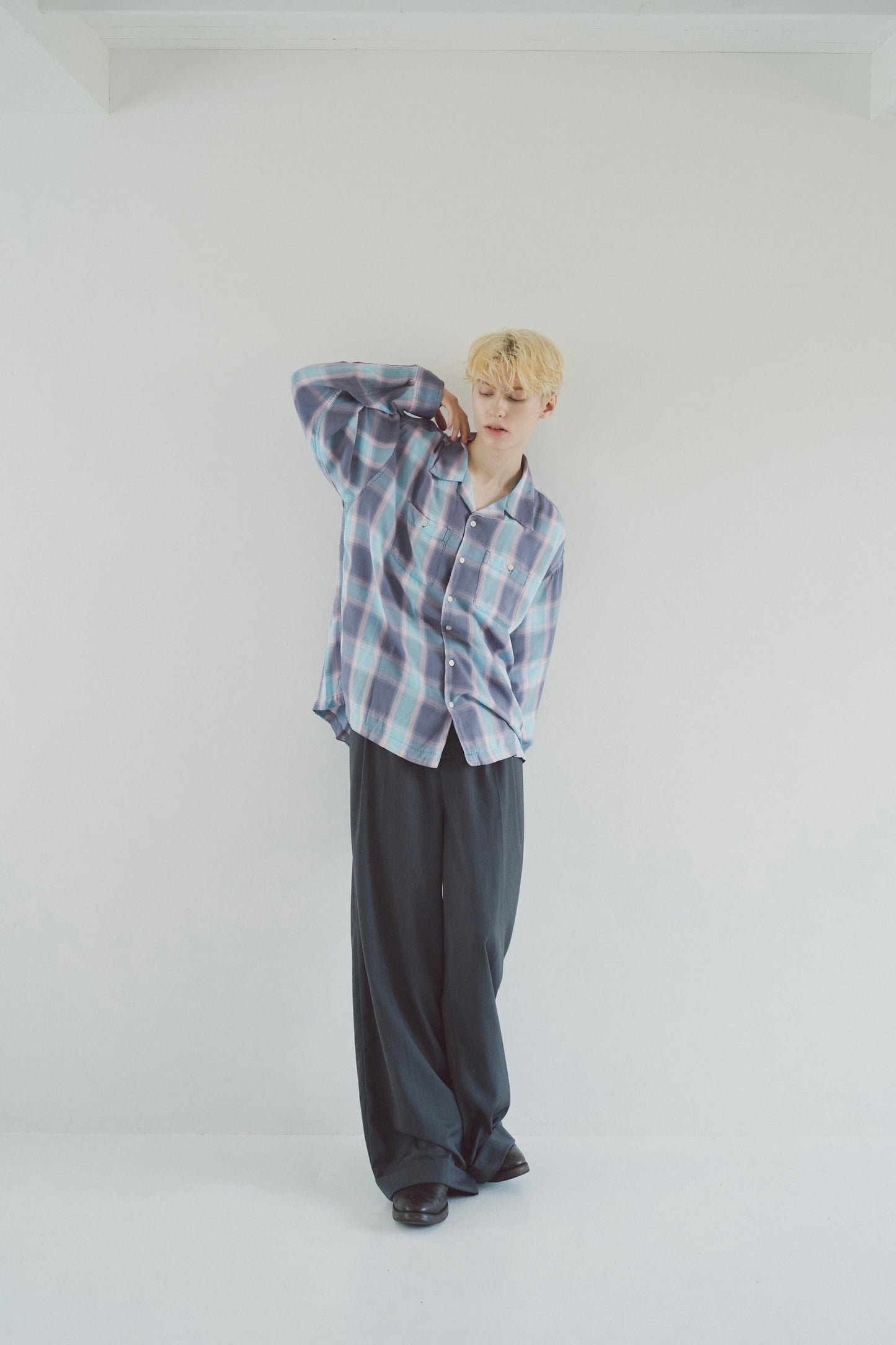 Rayon ombre original check shirts
