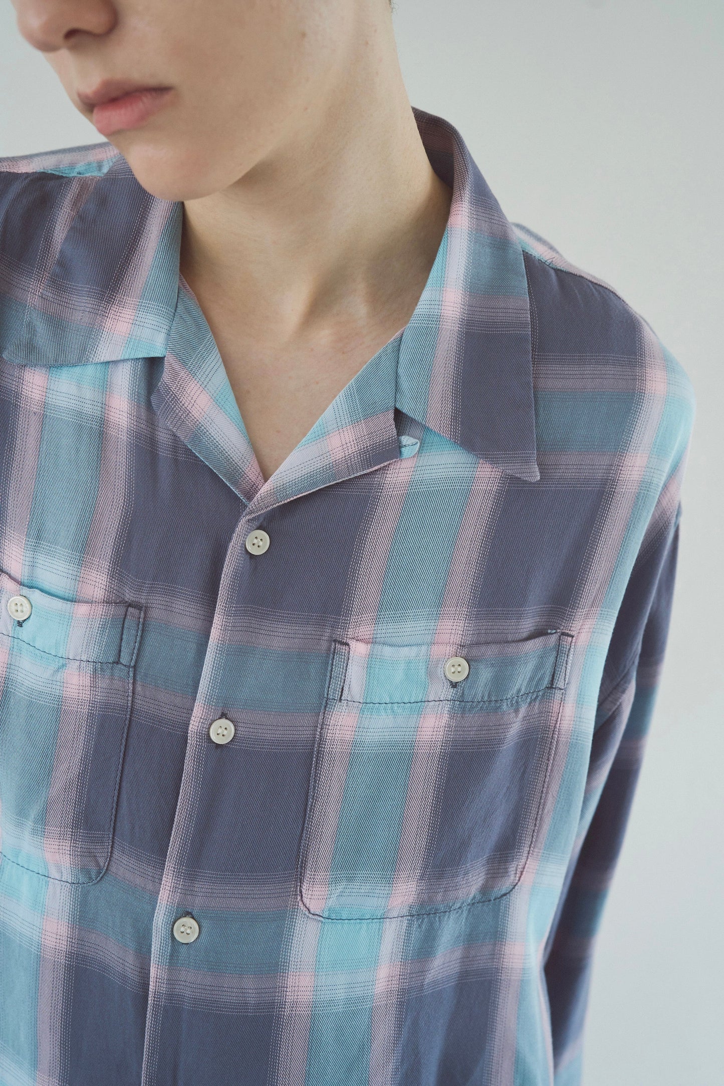 Rayon ombre original check shirts
