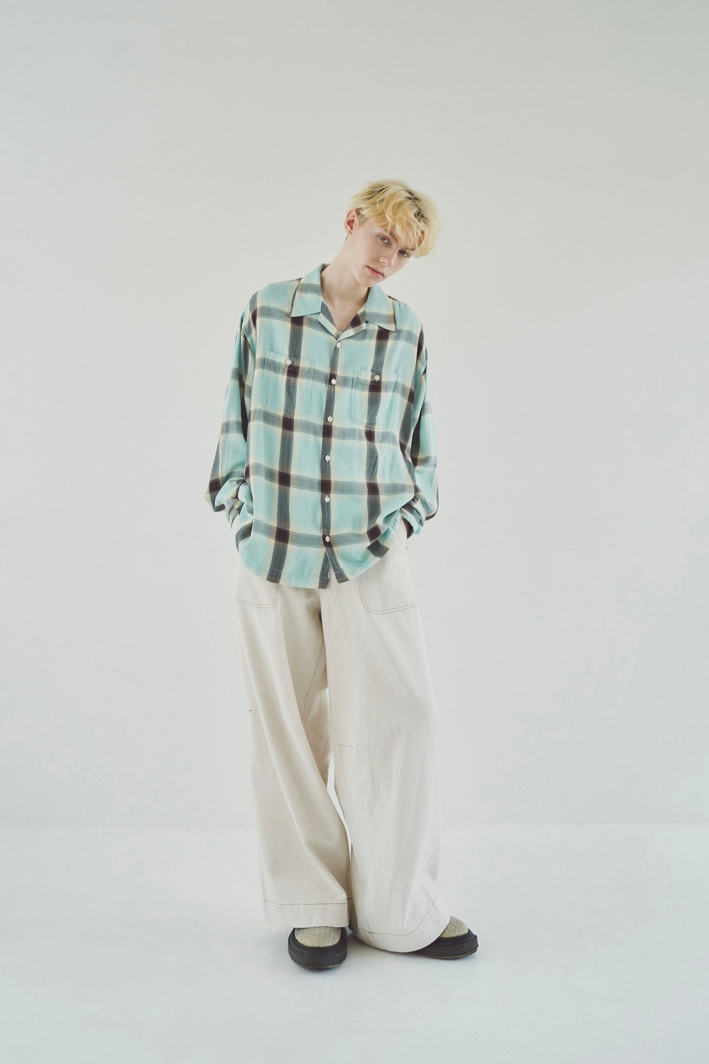 Rayon ombre original check shirts