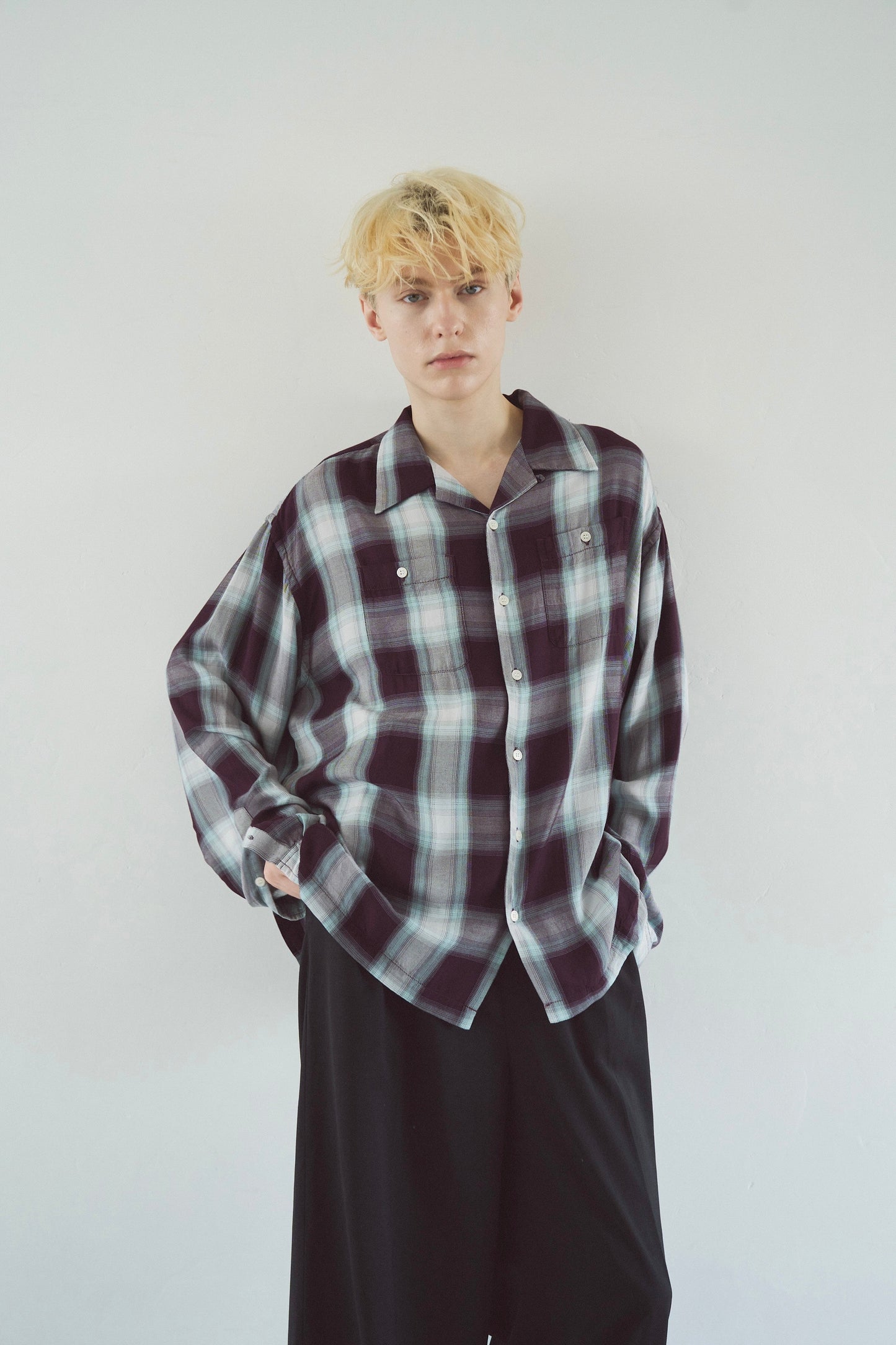 Rayon ombre original check shirts