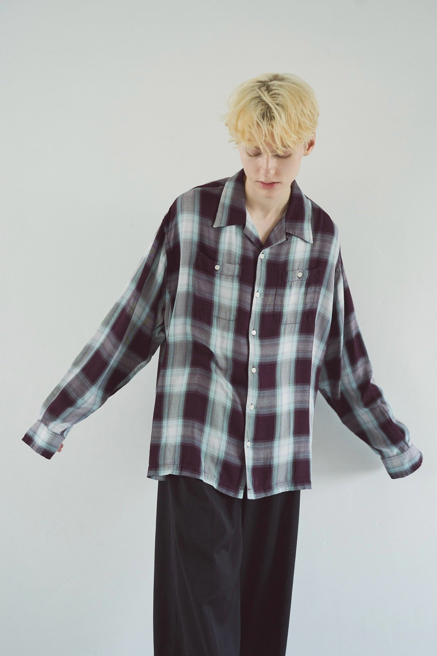 Rayon ombre original check shirts