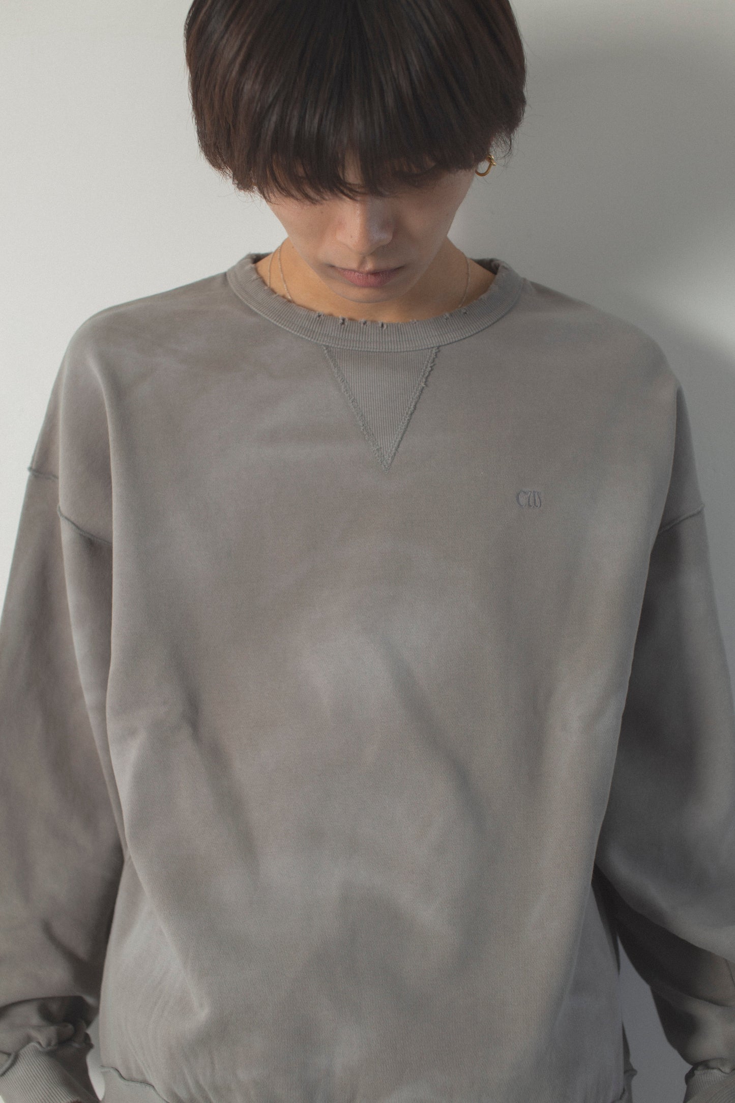 damage fade processing cw logo sweat