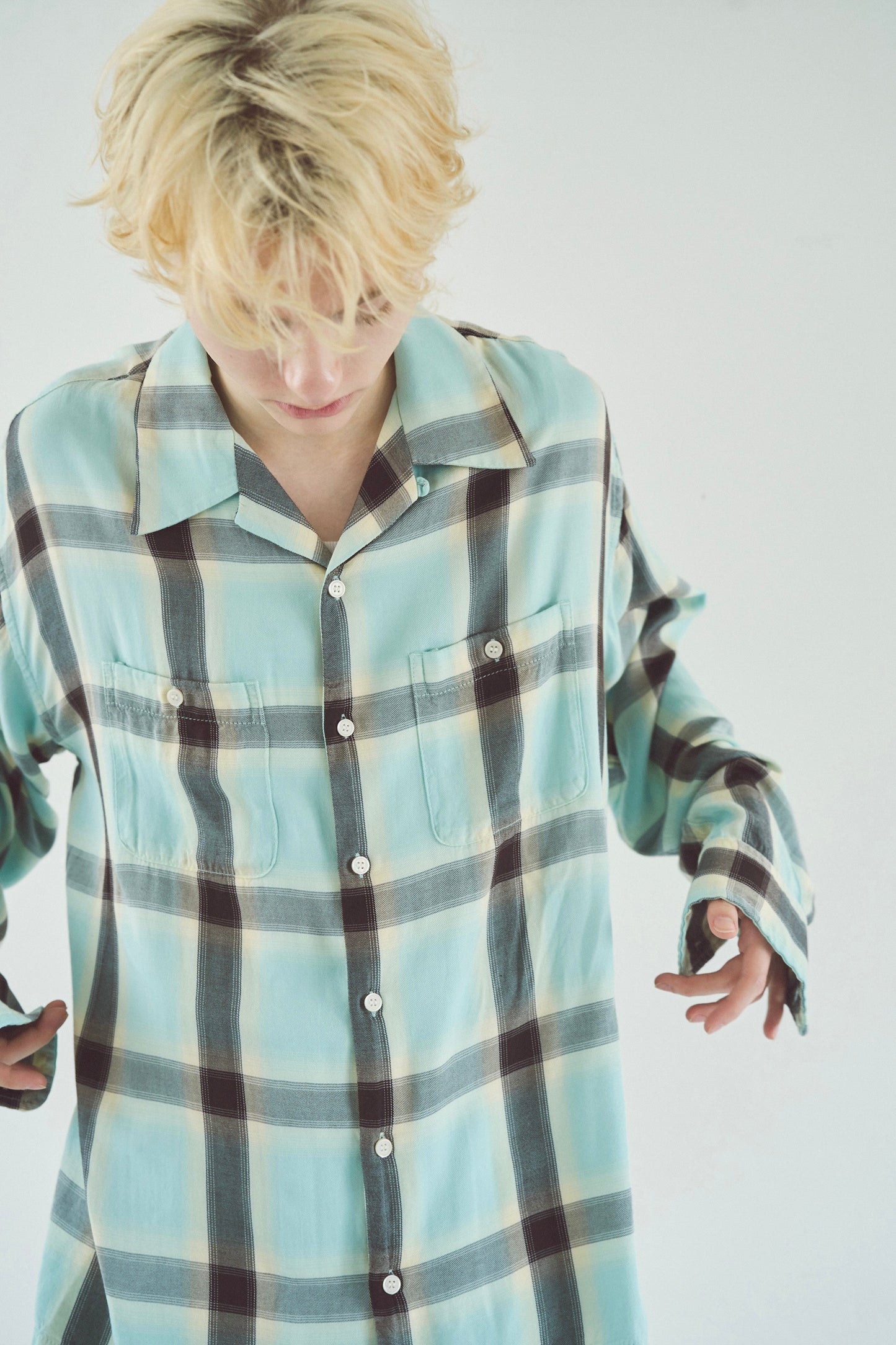 Rayon ombre original check shirts